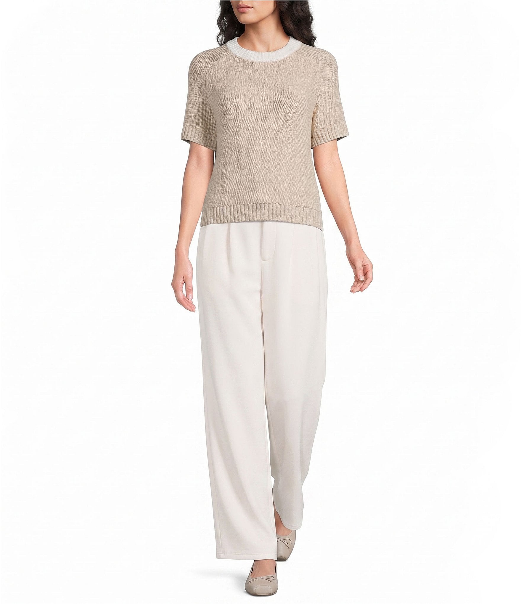Every Crew Neck Short Sleeve Sweater