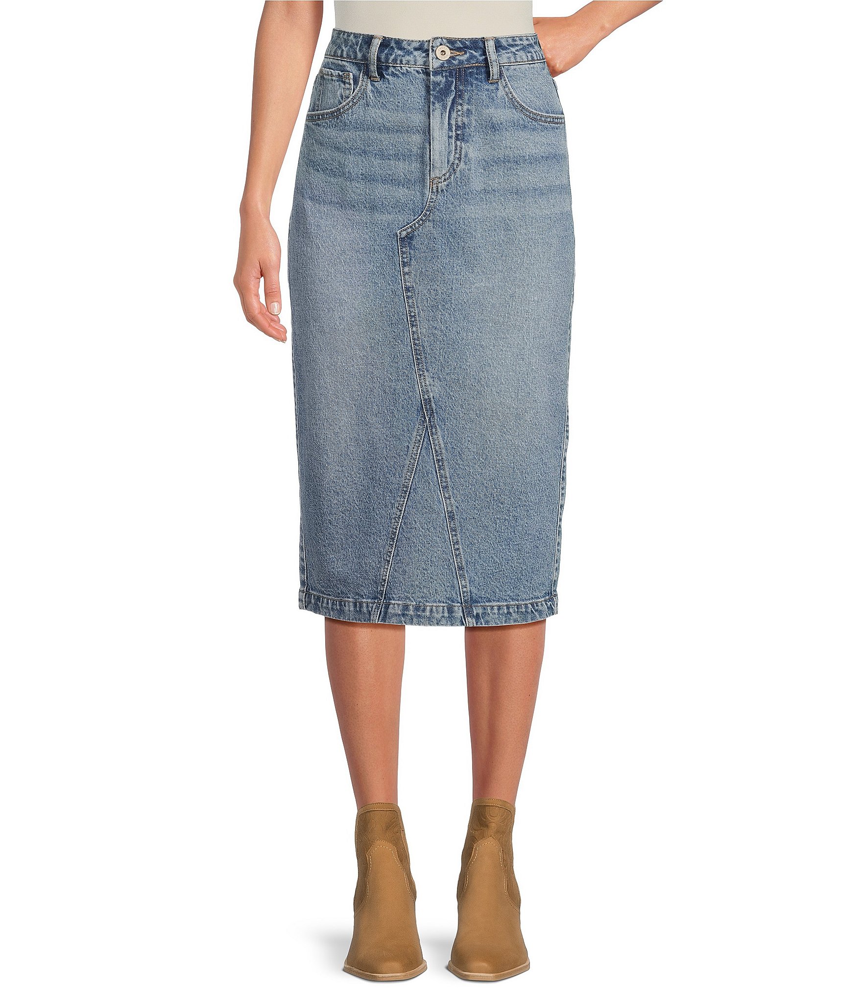 Every Denim Midi Skirt | Dillard's