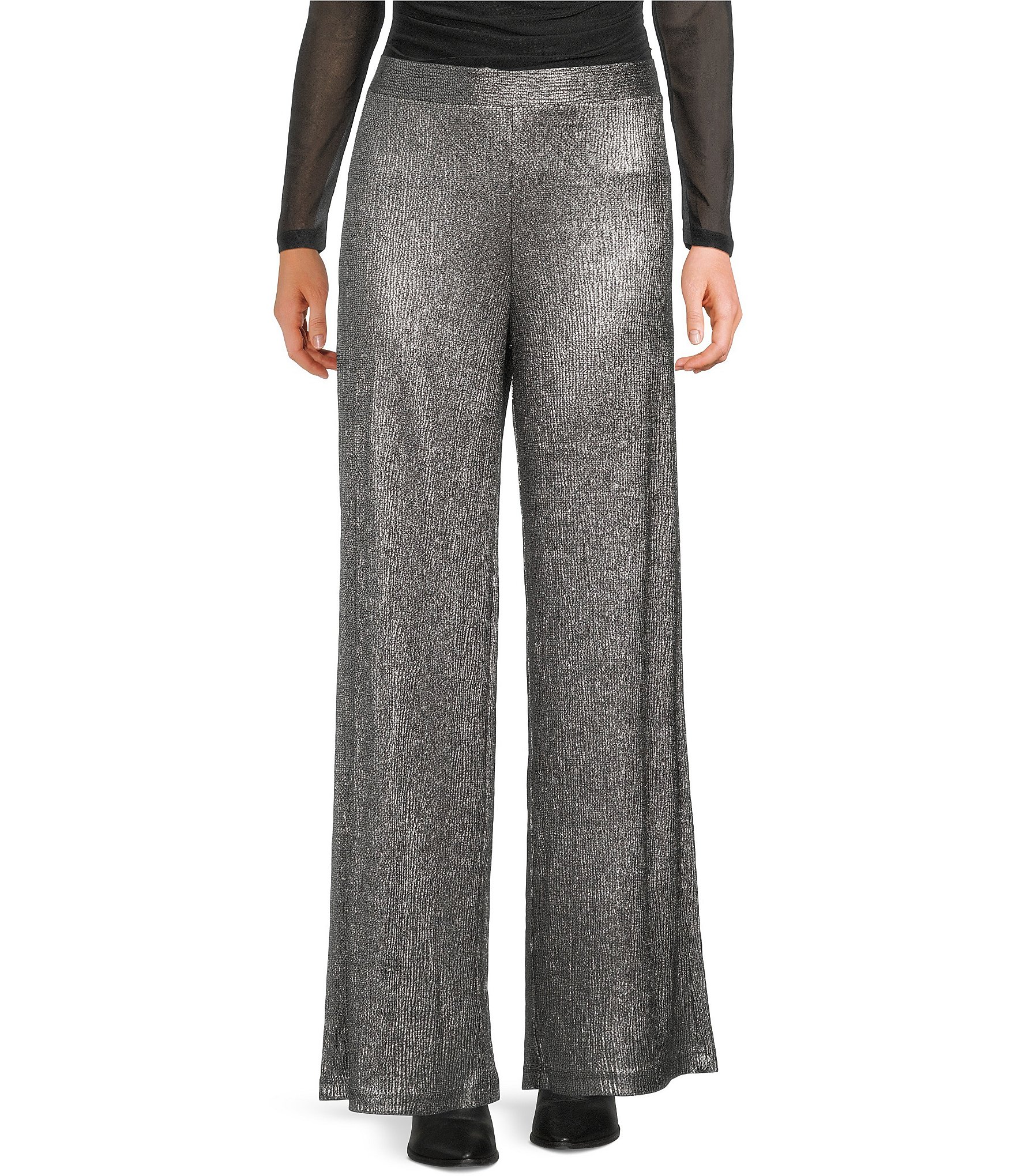 chinese dress ladies SILVER SEQUIN TROUSERS – PETITE-THE-BRAND