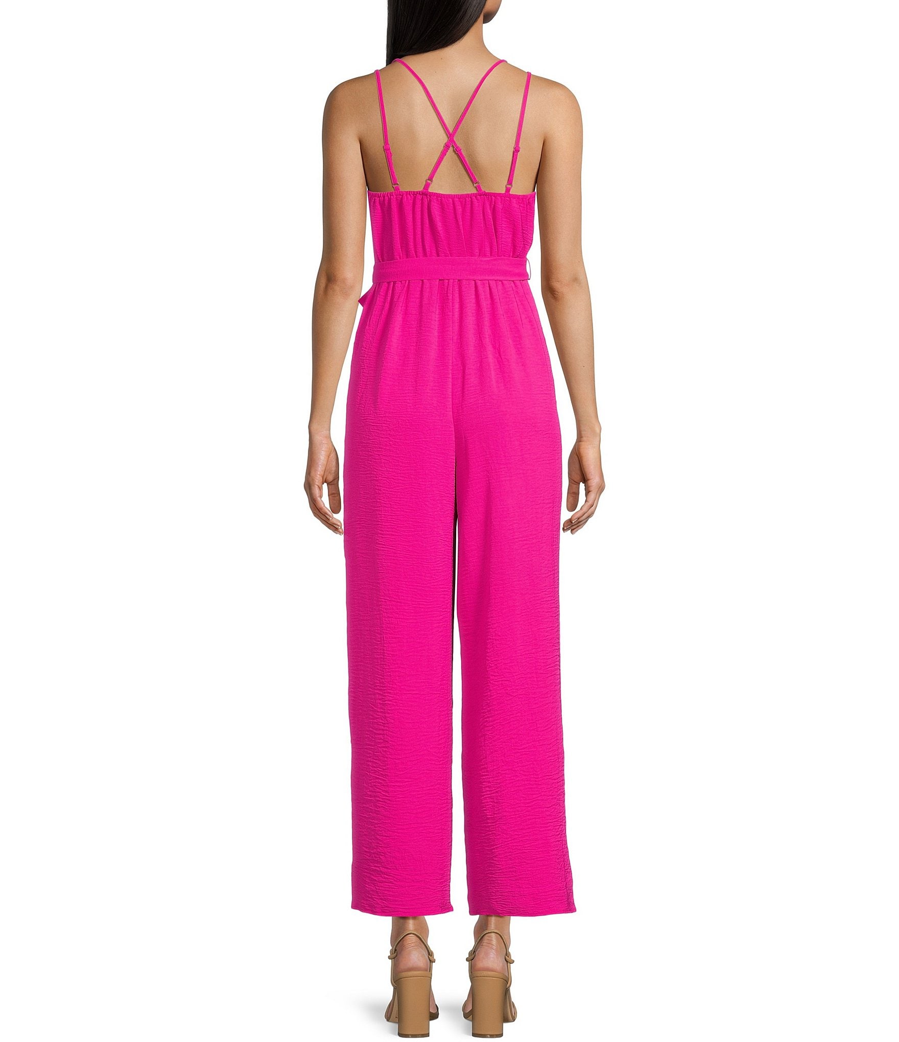 Evolutionary Sleeveless X Back Jumpsuit
