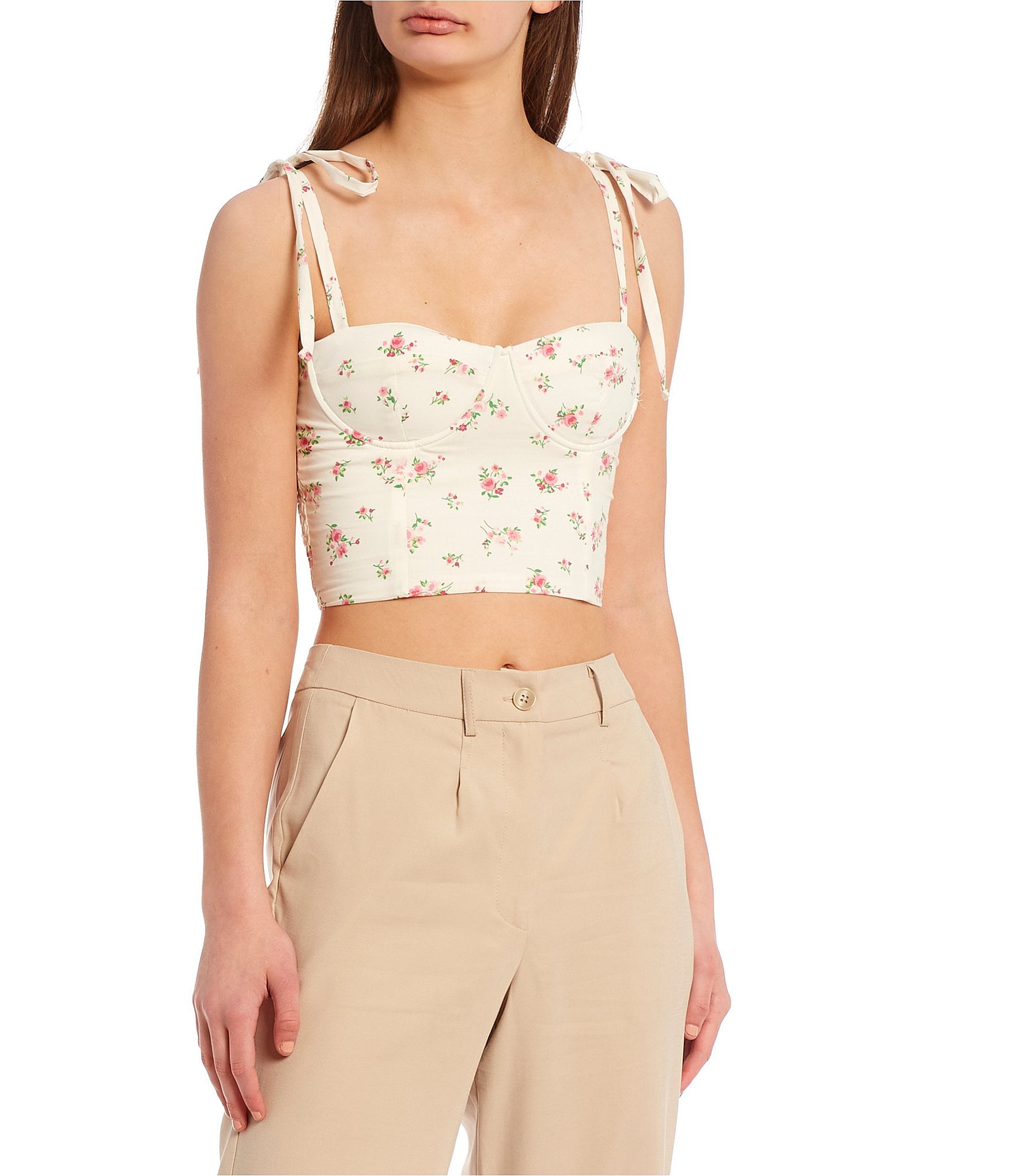 Floral Crop Tops for Women