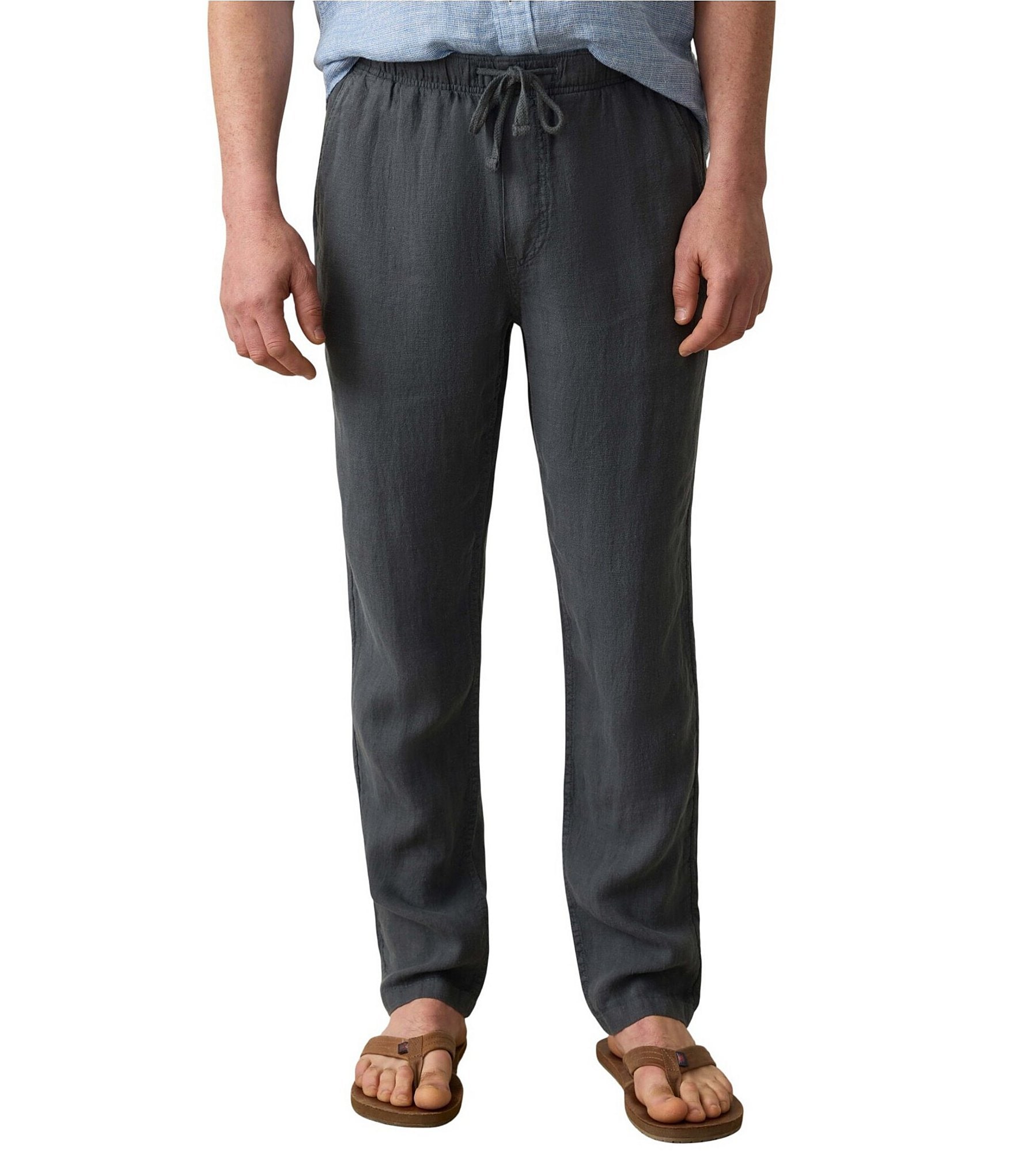 Faherty Big & Tall Linen Drawstring Pants