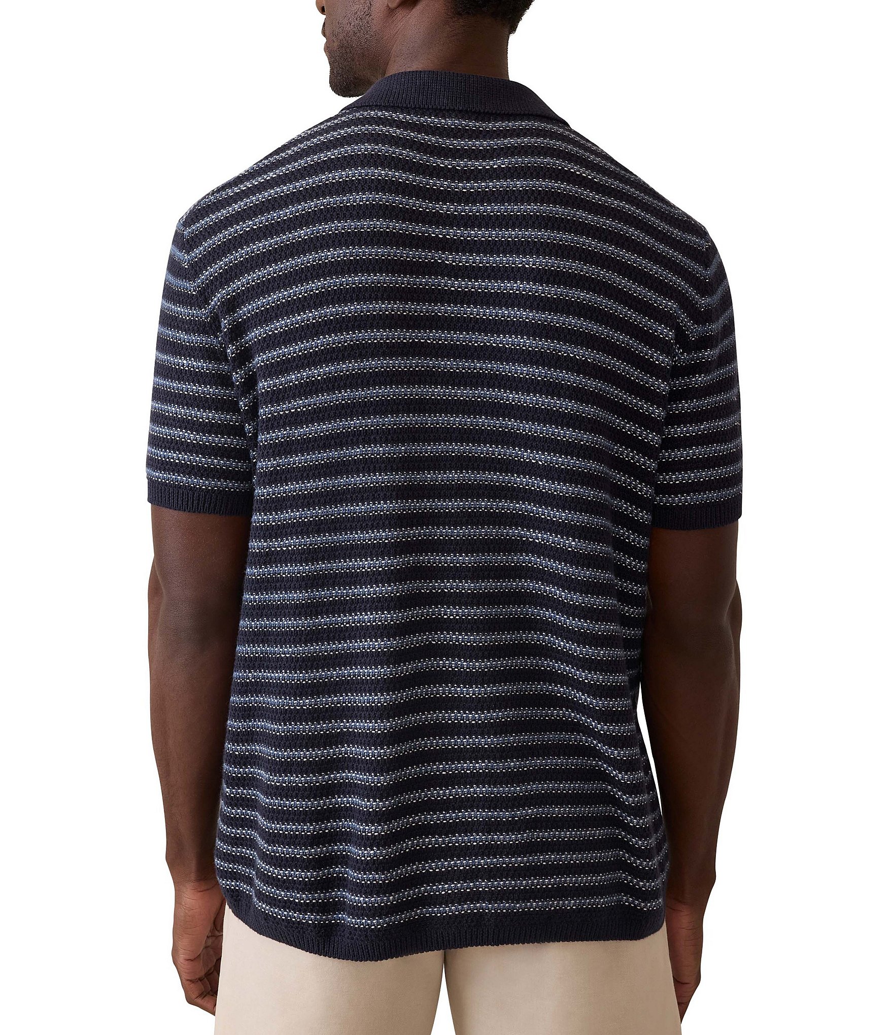 Faherty Big & Tall Short Sleeve Sweater Shirt