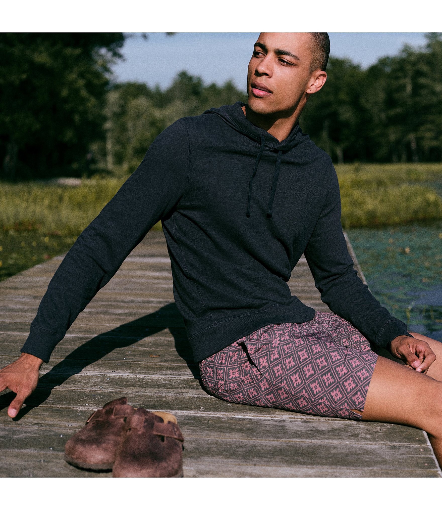 Faherty Big & Tall Slub Organic Cotton Hoodie