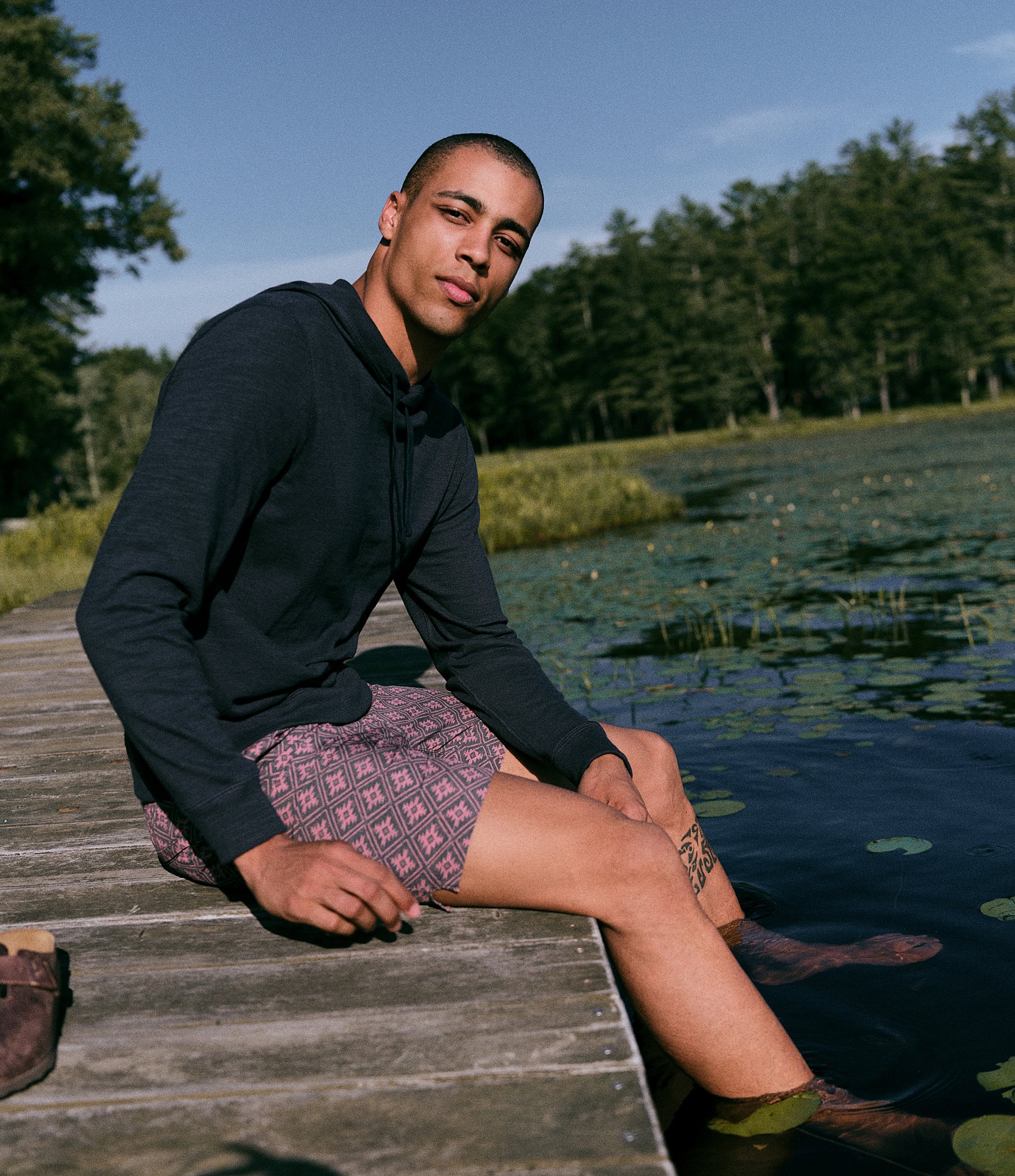 Faherty Big & Tall Slub Organic Cotton Hoodie