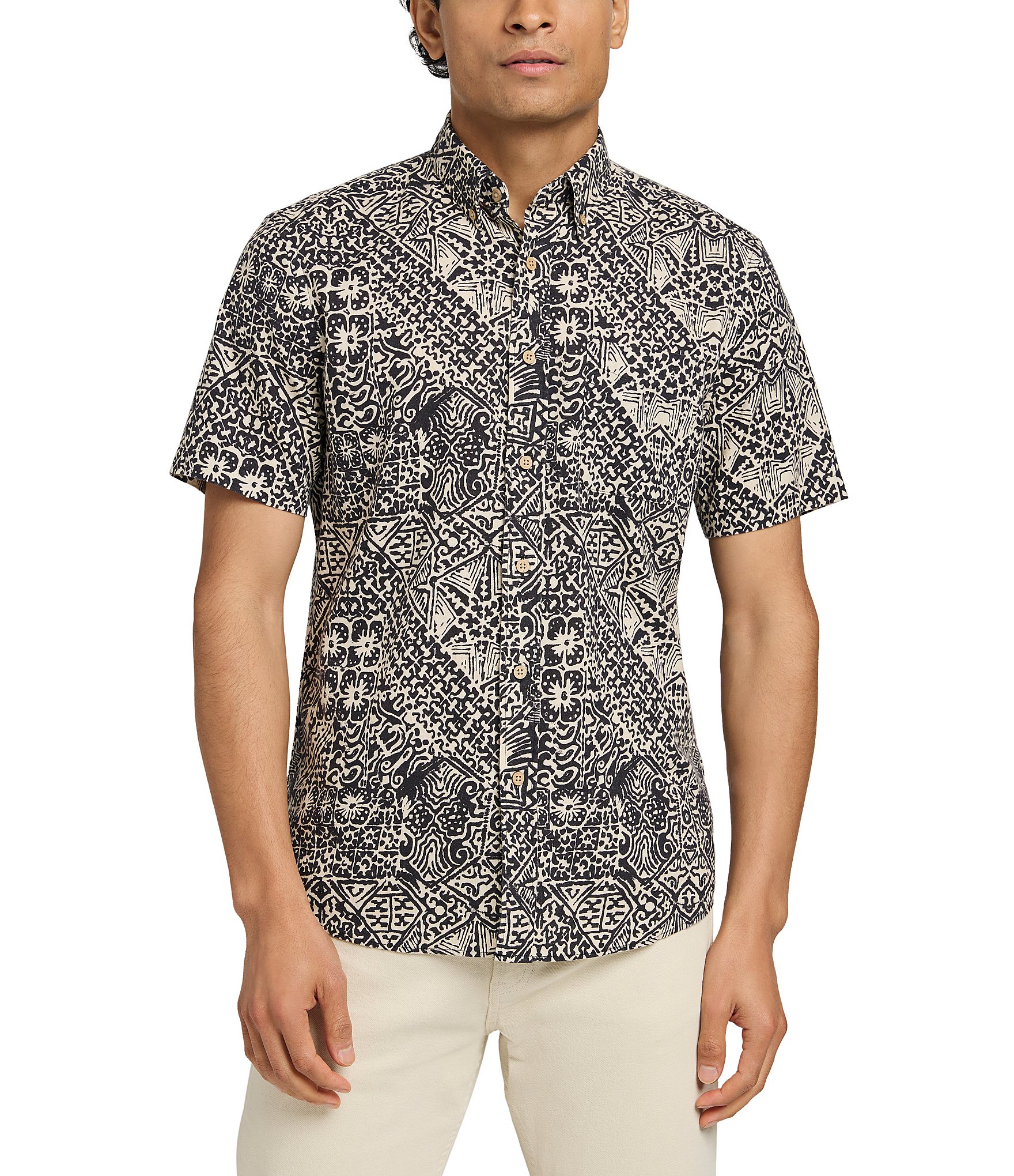 Faherty Breeze Short Sleeve Woven Shirt