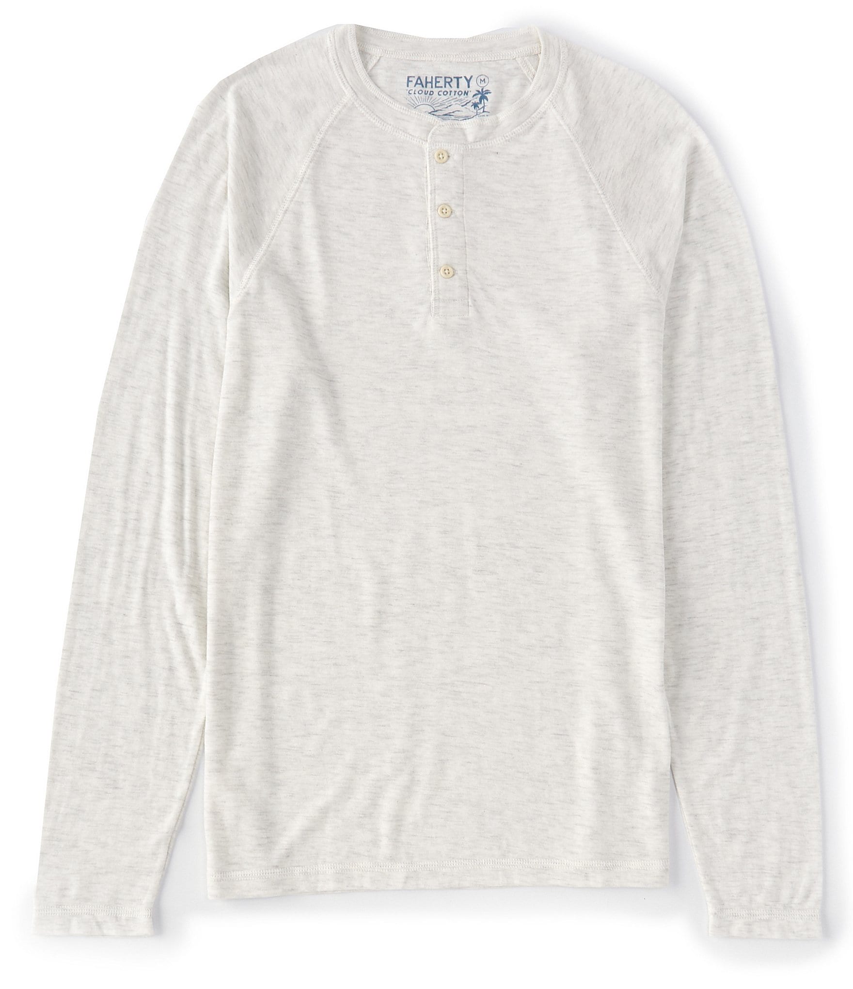 Faherty Cloud Heather Long-Sleeve Henley | Dillard's