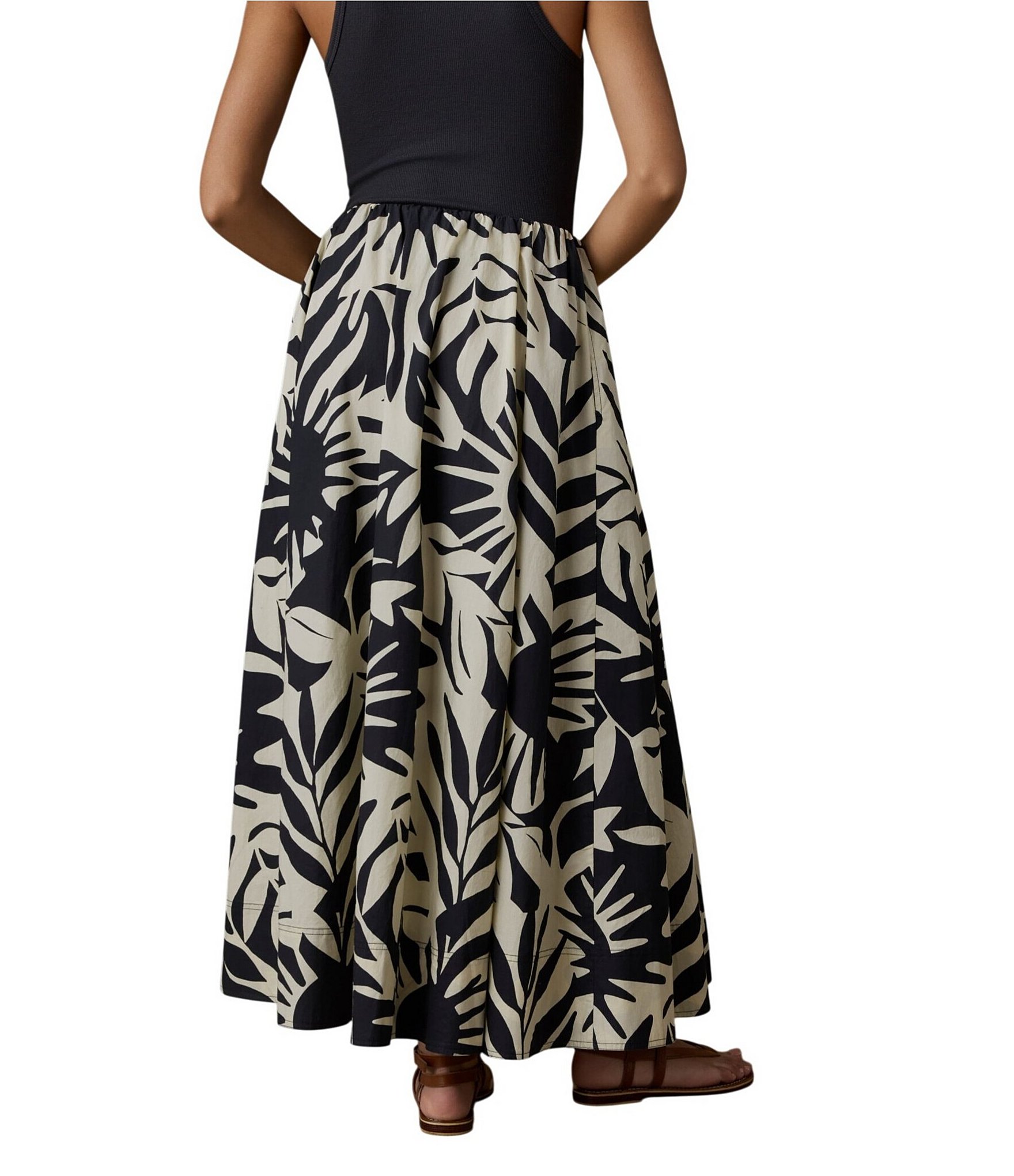 Faherty Coastal Nera Woven A-Line Coordinating Maxi Skirt