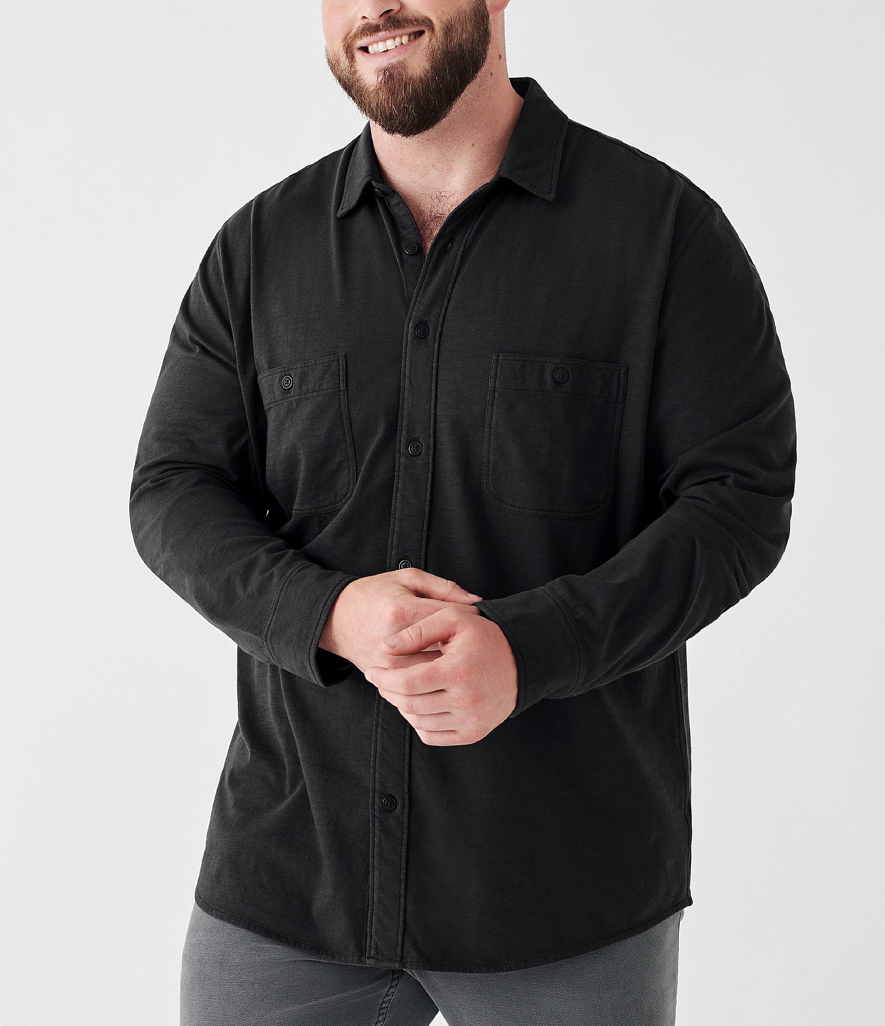 Faherty Knit Seasons Long-Sleeve Woven Shirt