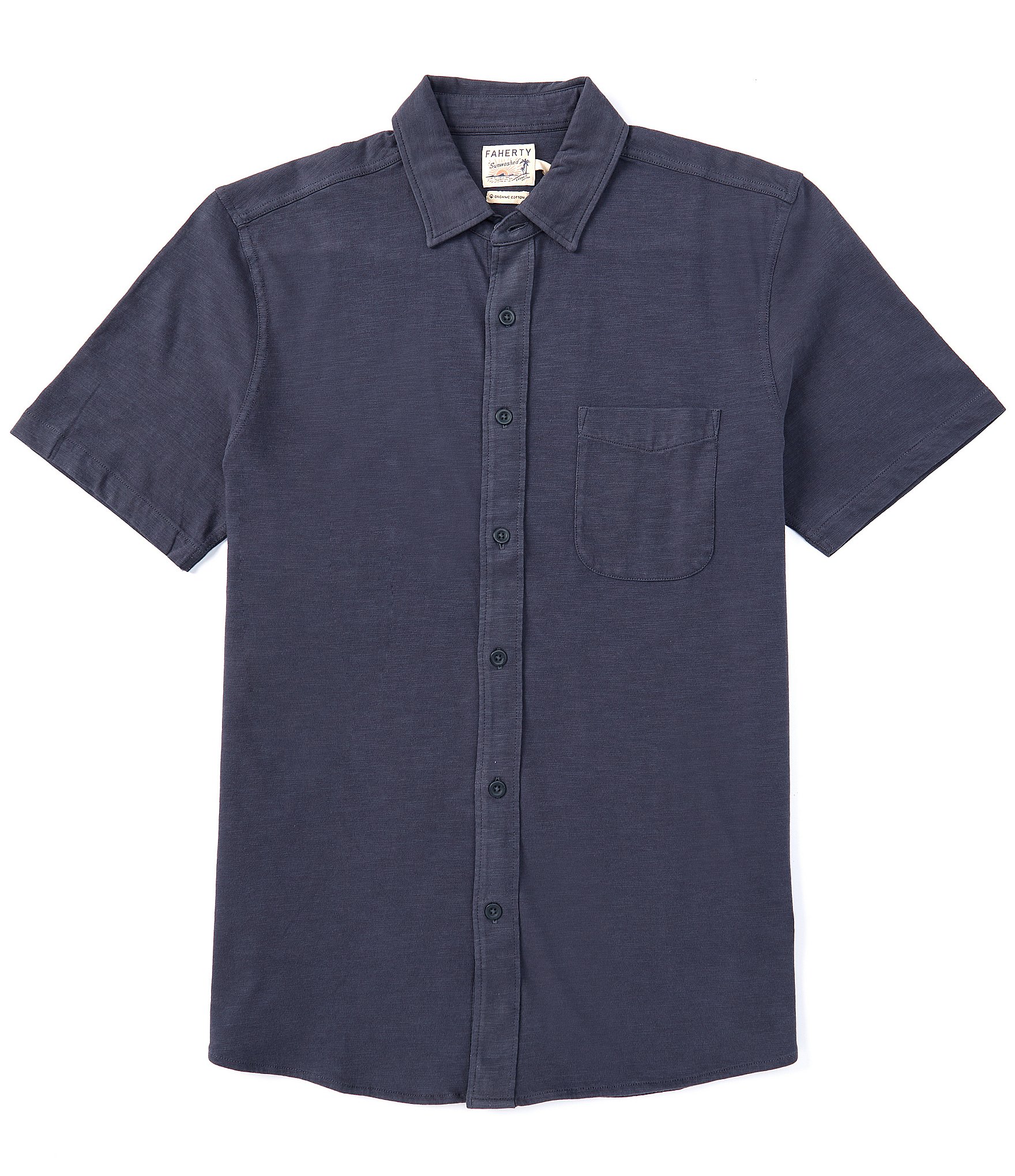 Faherty Knit Seasons Short Sleeve Woven Shirt | Dillard's