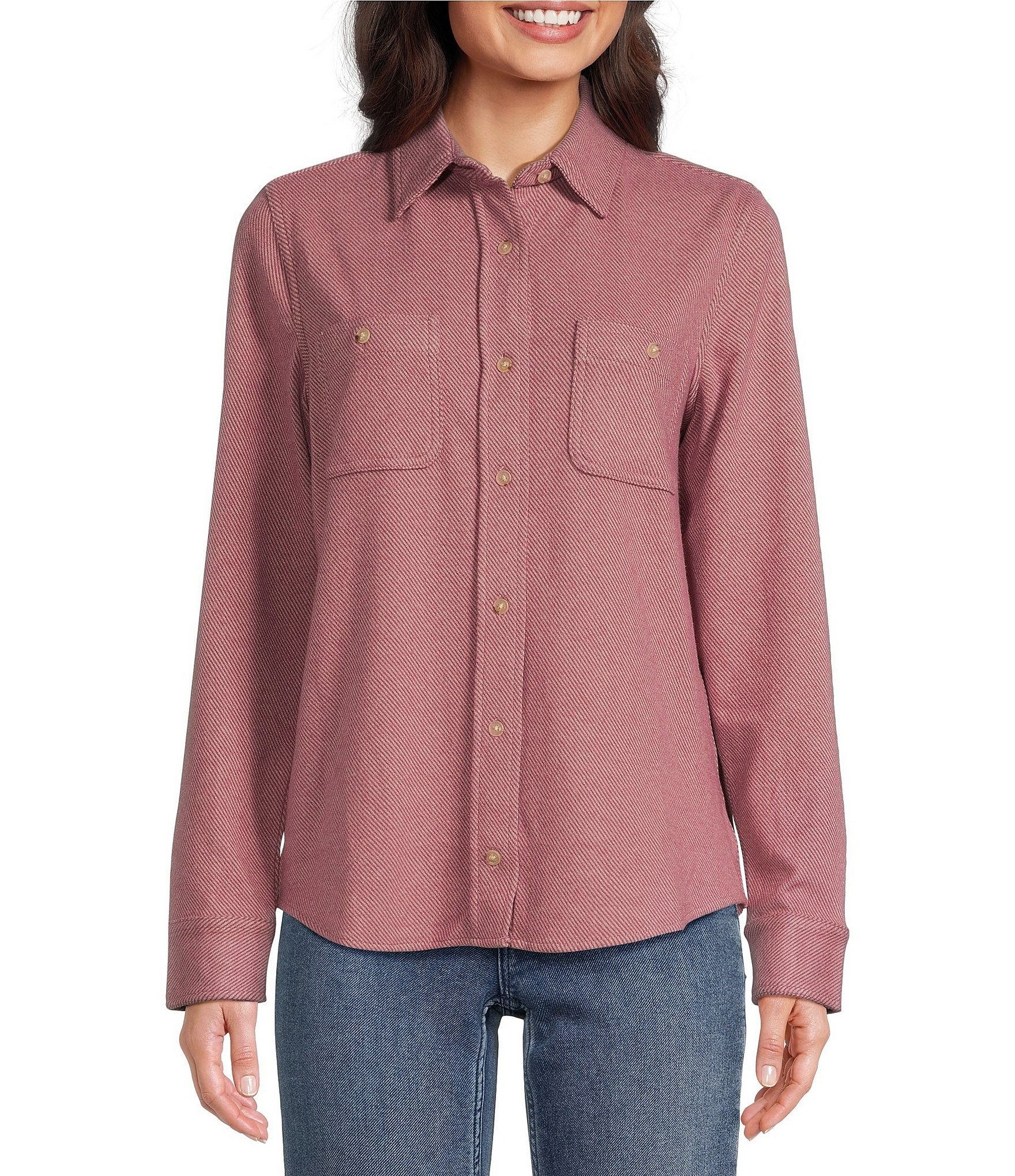 Faherty Legend Long Sleeve Button Front Shirt Dillard's