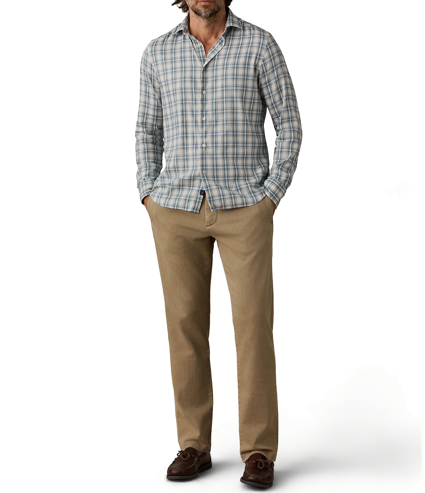Faherty Monterrey Medium Plaid Long Sleeve Woven Shirt