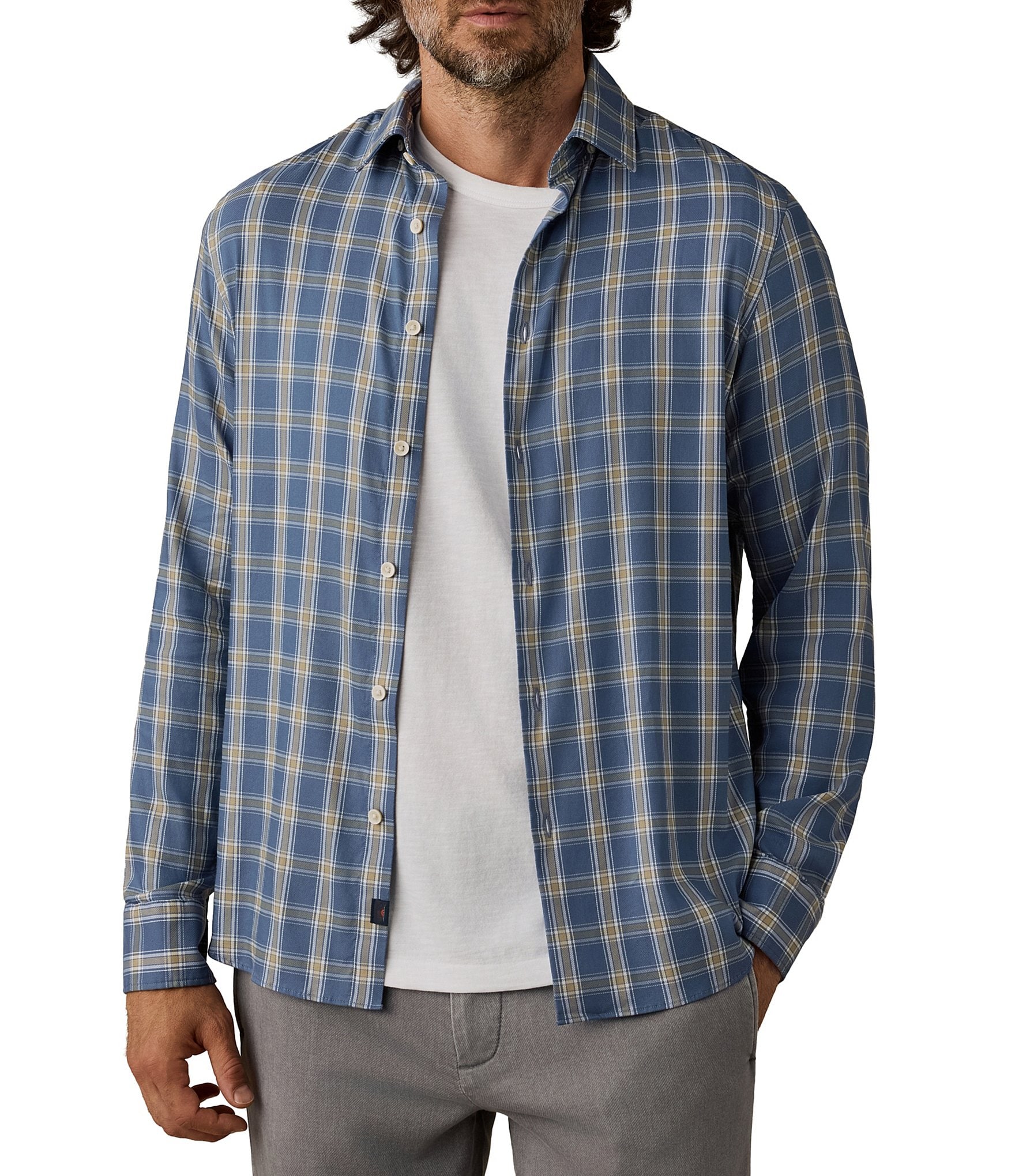 Faherty Monterrey Plaid Long Sleeve Woven Shirt