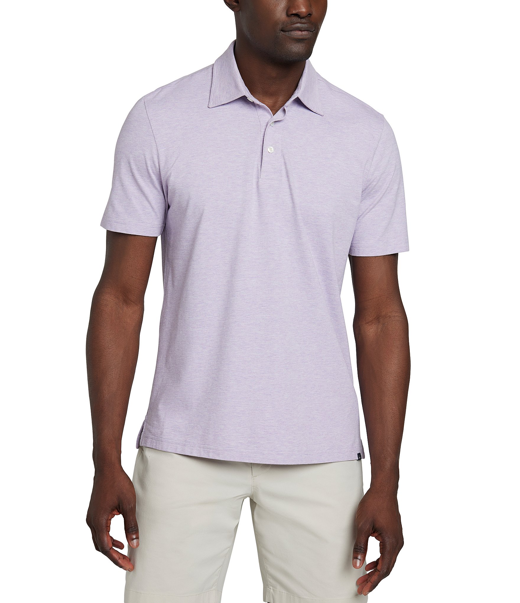 Faherty Movement Heather Short Sleeve Polo Shirt