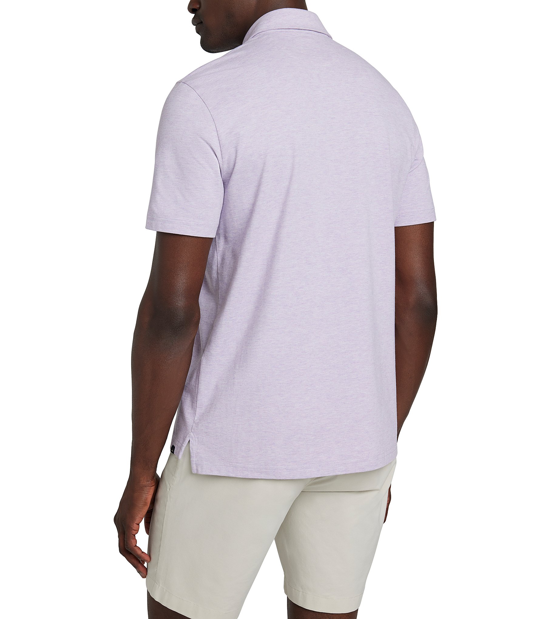 Faherty Movement Heather Short Sleeve Polo Shirt