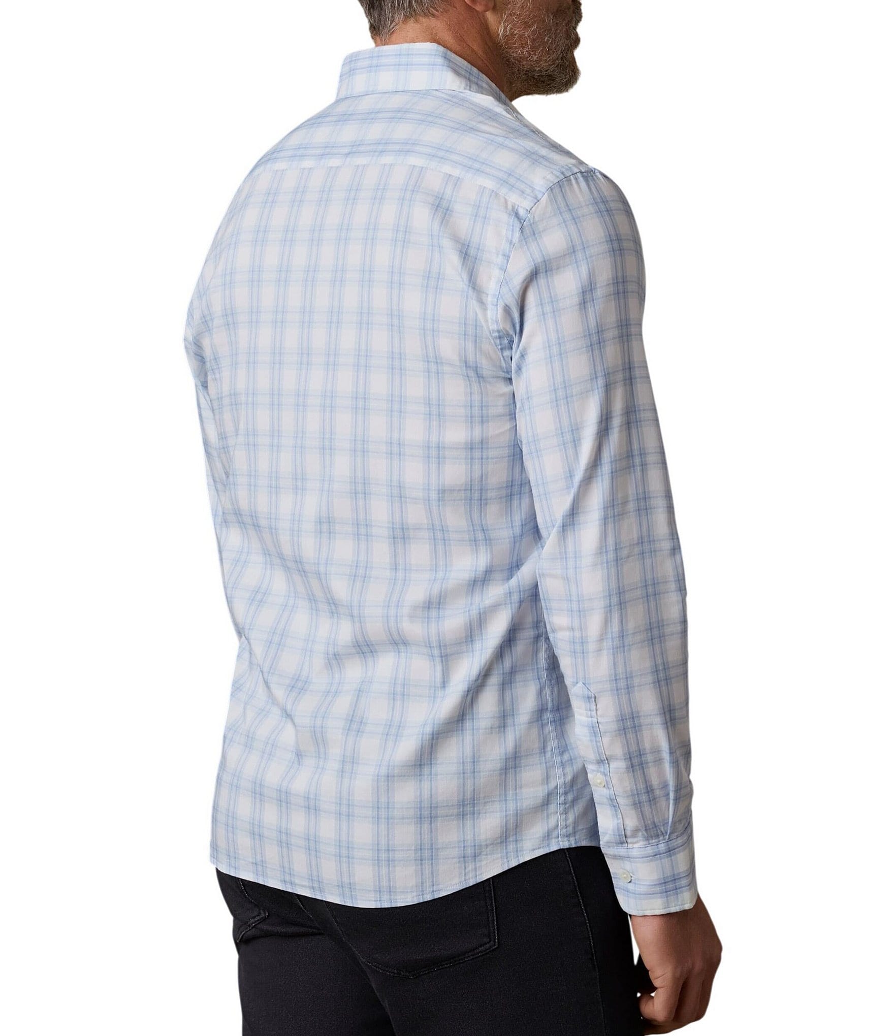 Faherty Movement Horizon Plaid Long Sleeve Woven Shirt
