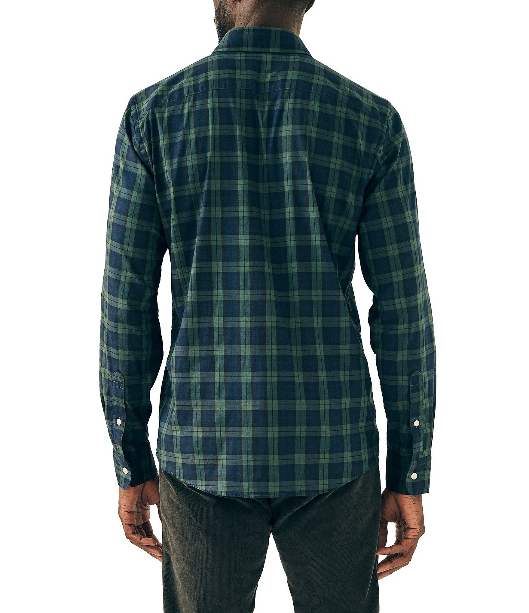 Faherty Movement Plaid Long Sleeve Woven Shirt