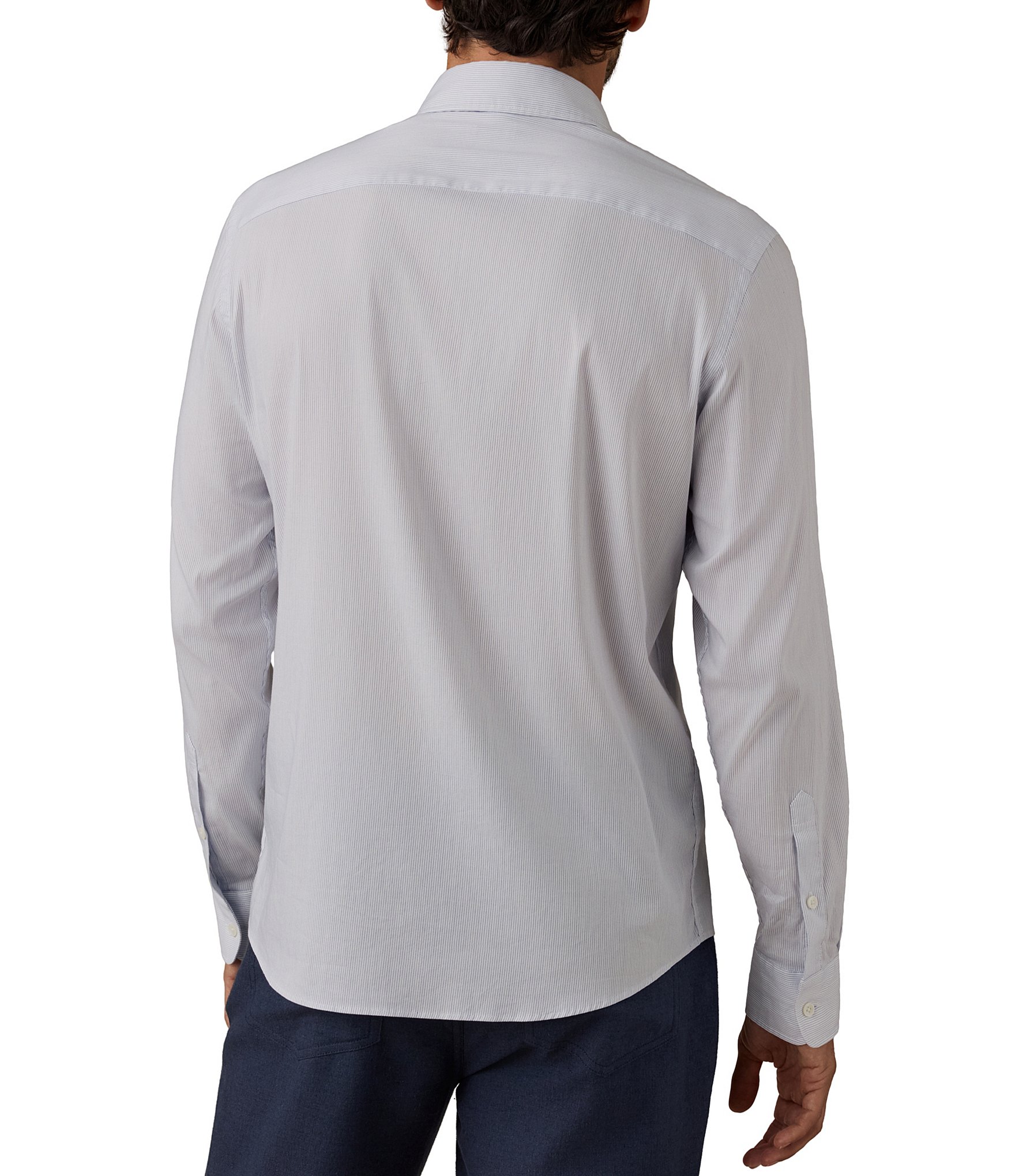 Faherty Movement Stripe Long Sleeve Woven Shirt