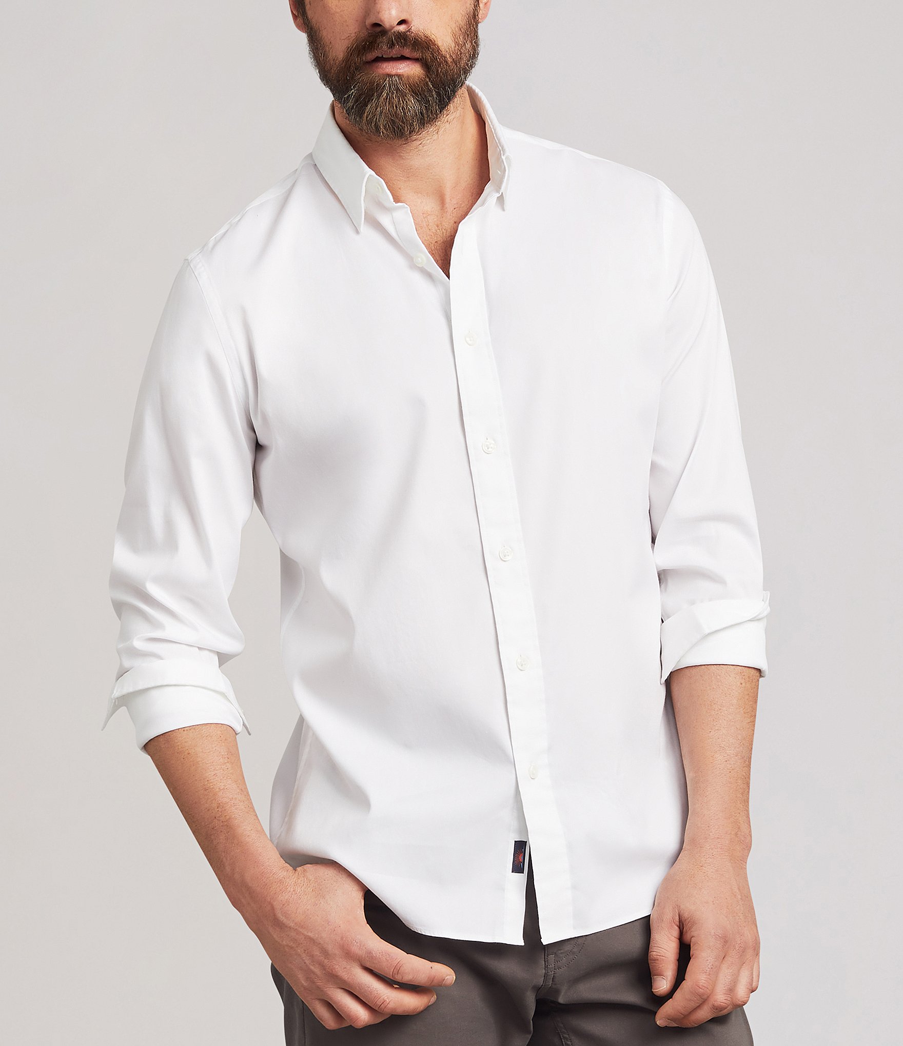 Faherty Performance Stretch Solid Movement Woven Shirt