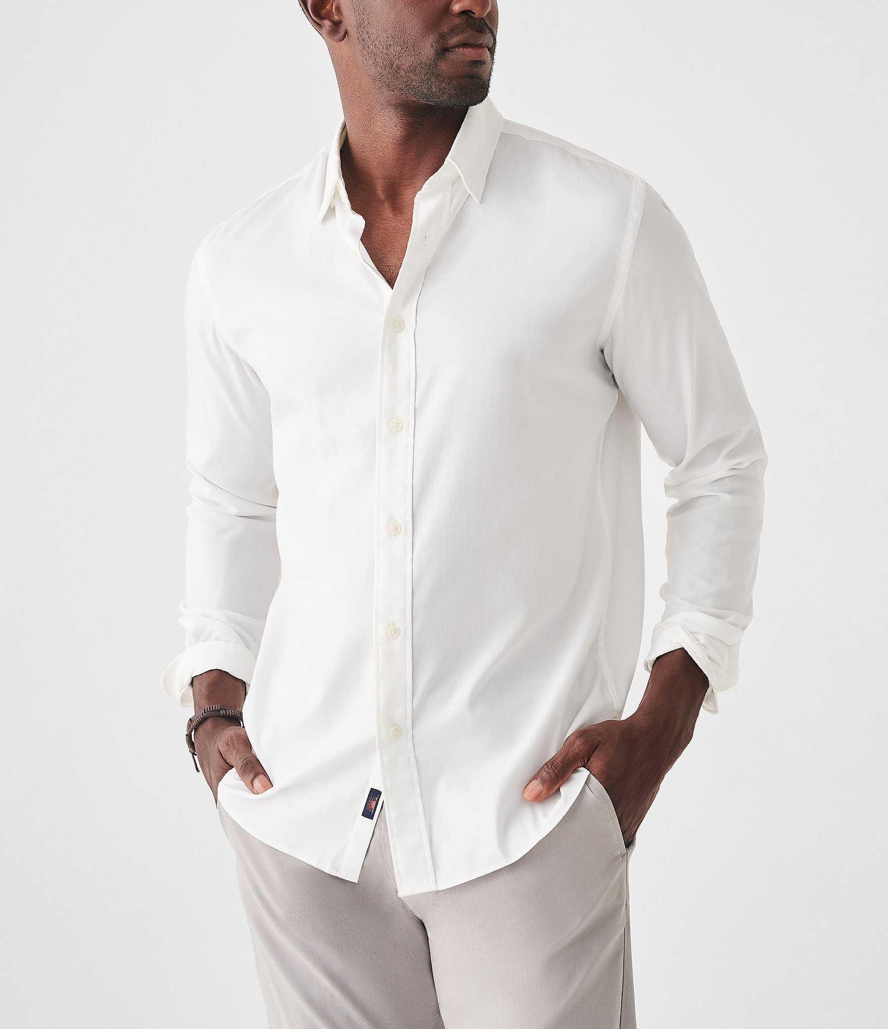 Faherty Performance Stretch Solid Movement Woven Shirt