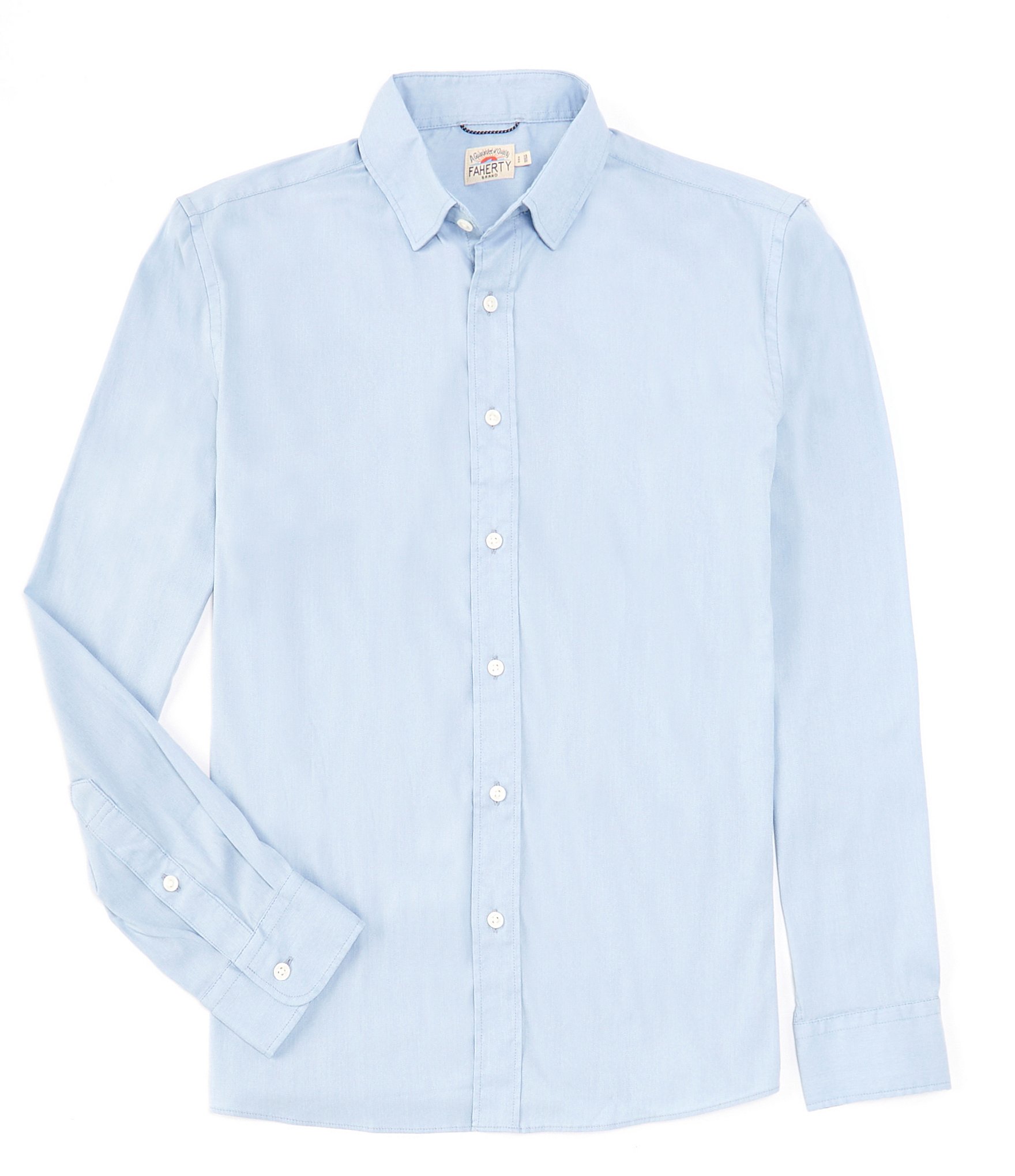 Faherty Performance Stretch Solid Movement Woven Shirt | Dillard's