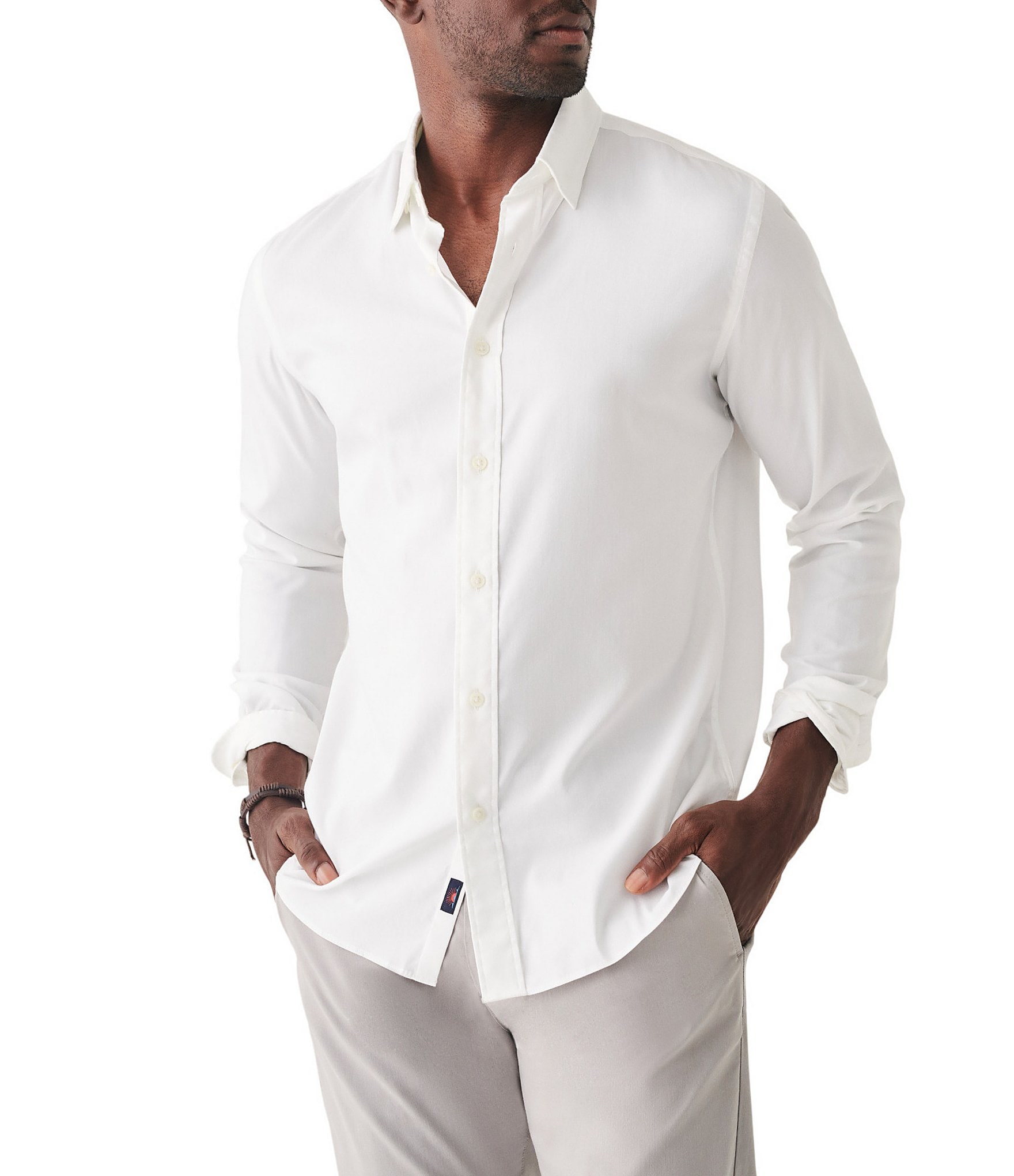 Faherty Performance Stretch Solid Movement Woven Shirt