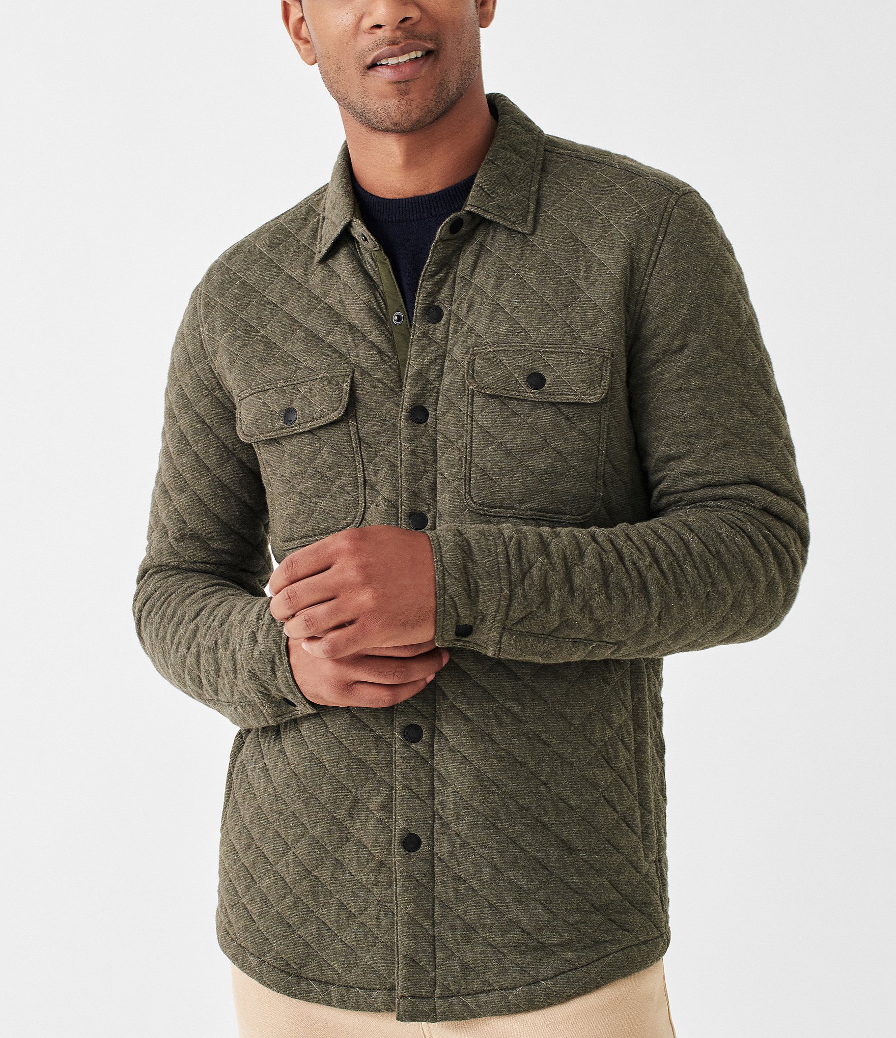 Faherty Quilted Fleece CPO Shirt Jacket