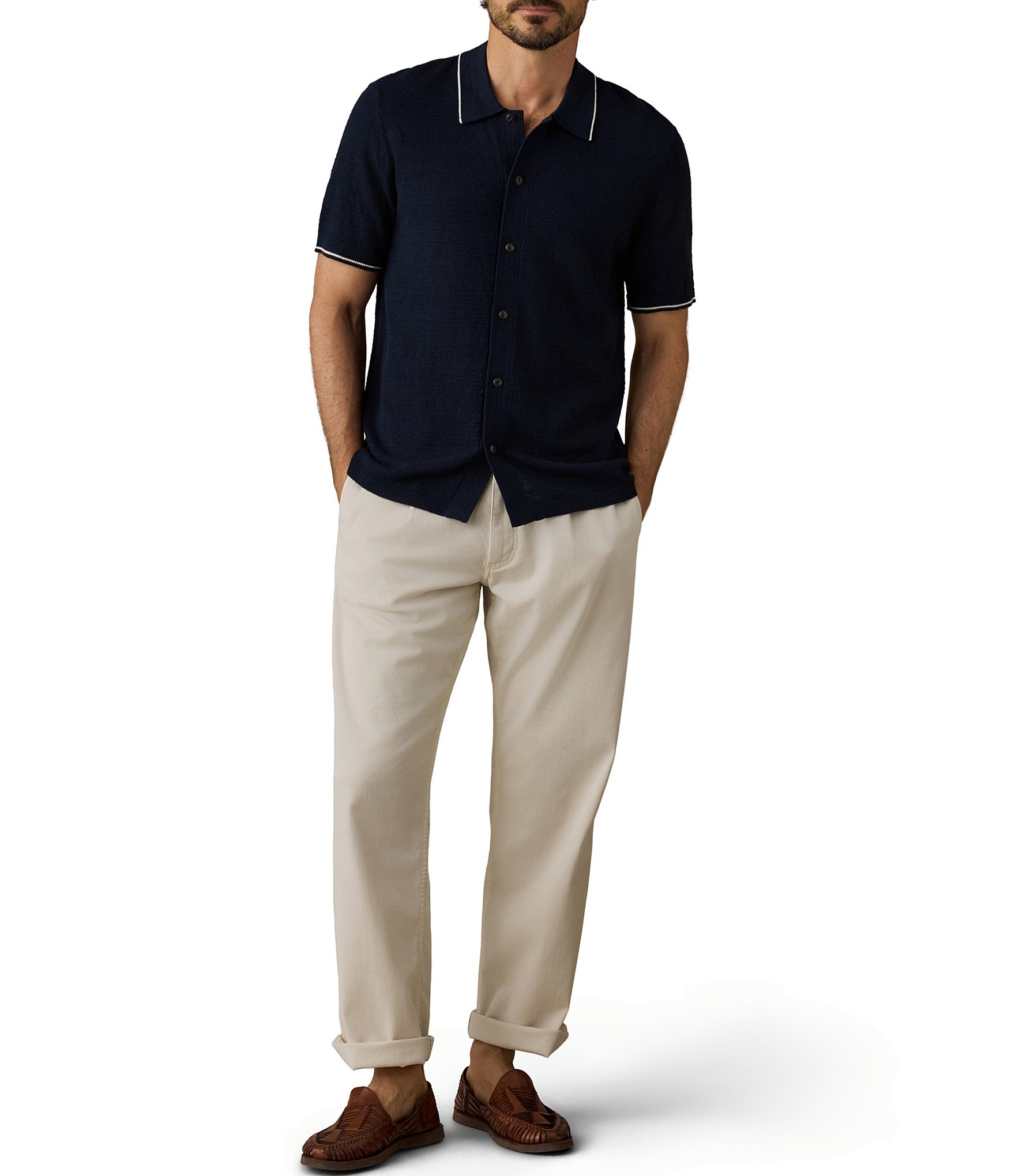 Faherty Short Sleeve Sweater Shirt