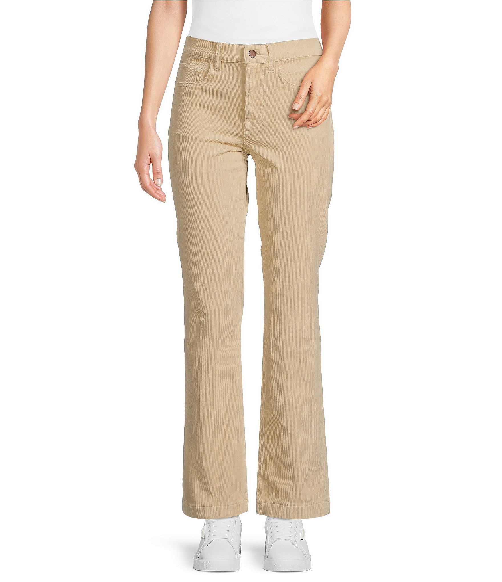 Faherty Soft Stretch Corduroy High Rise Straight Leg Pant | Dillard's