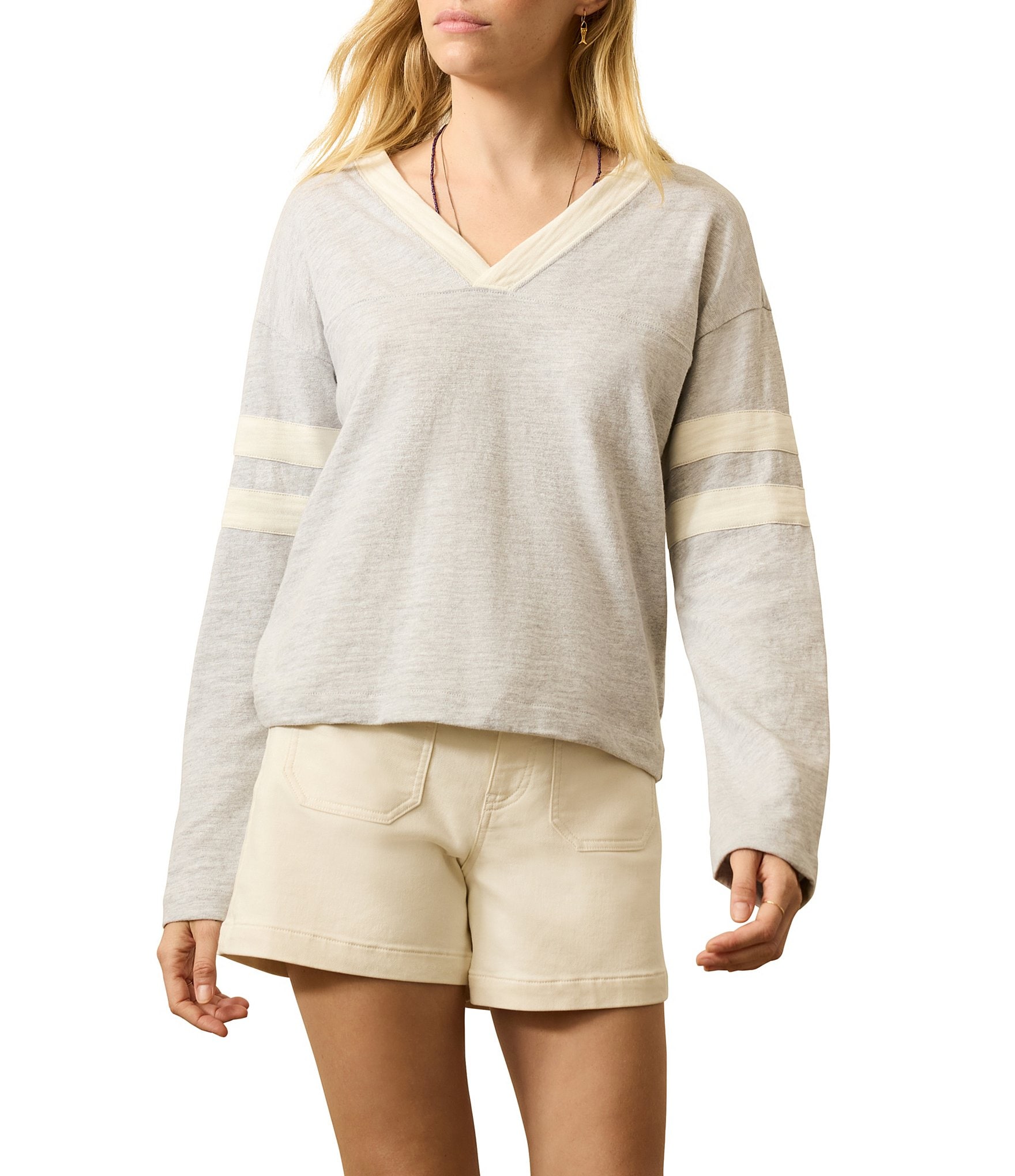 Faherty Sunwashed T-Shirt - River Rapids Stripe