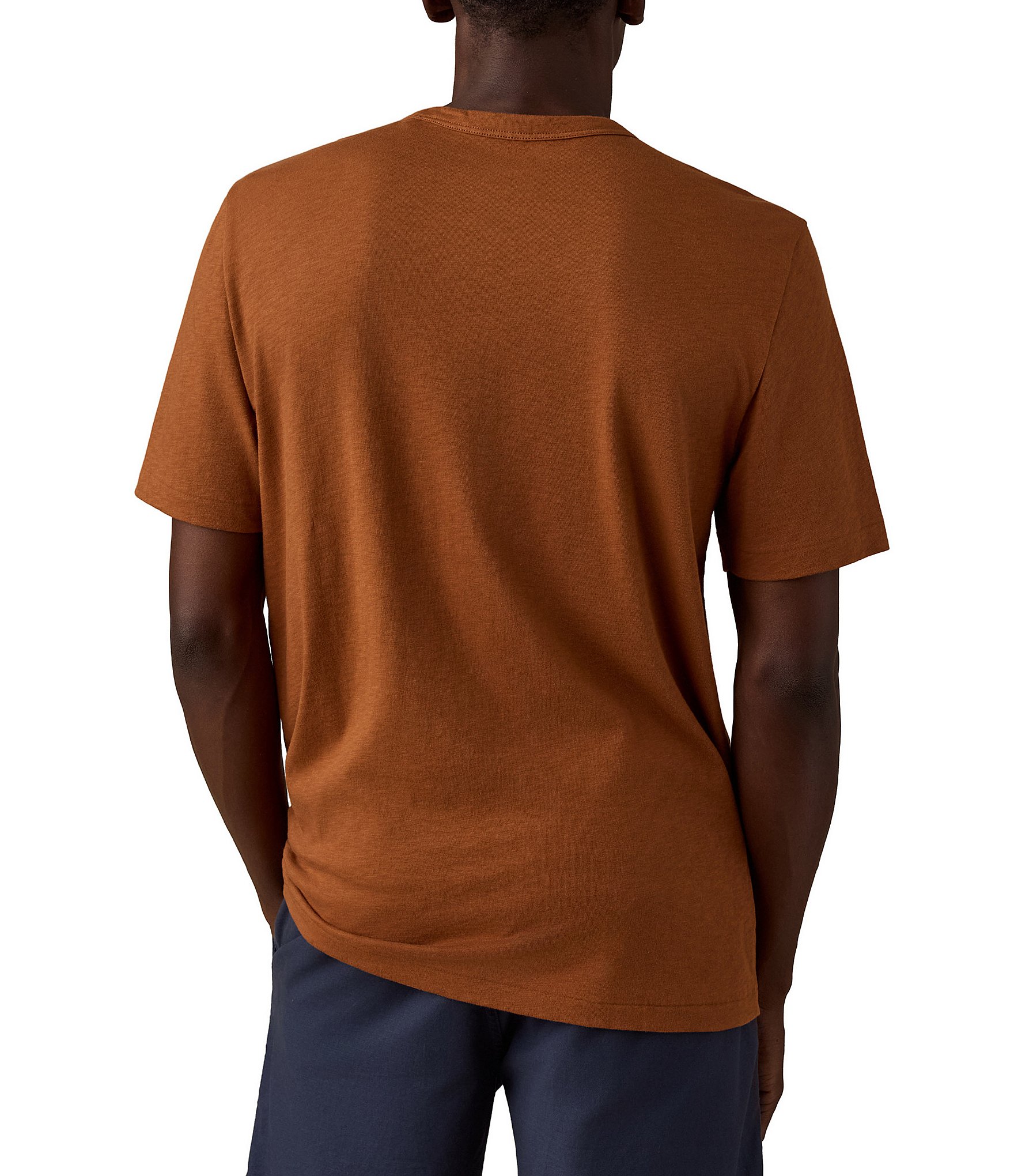 Faherty Sunwashed Organic Cotton Pocket Short Sleeve T-Shirt