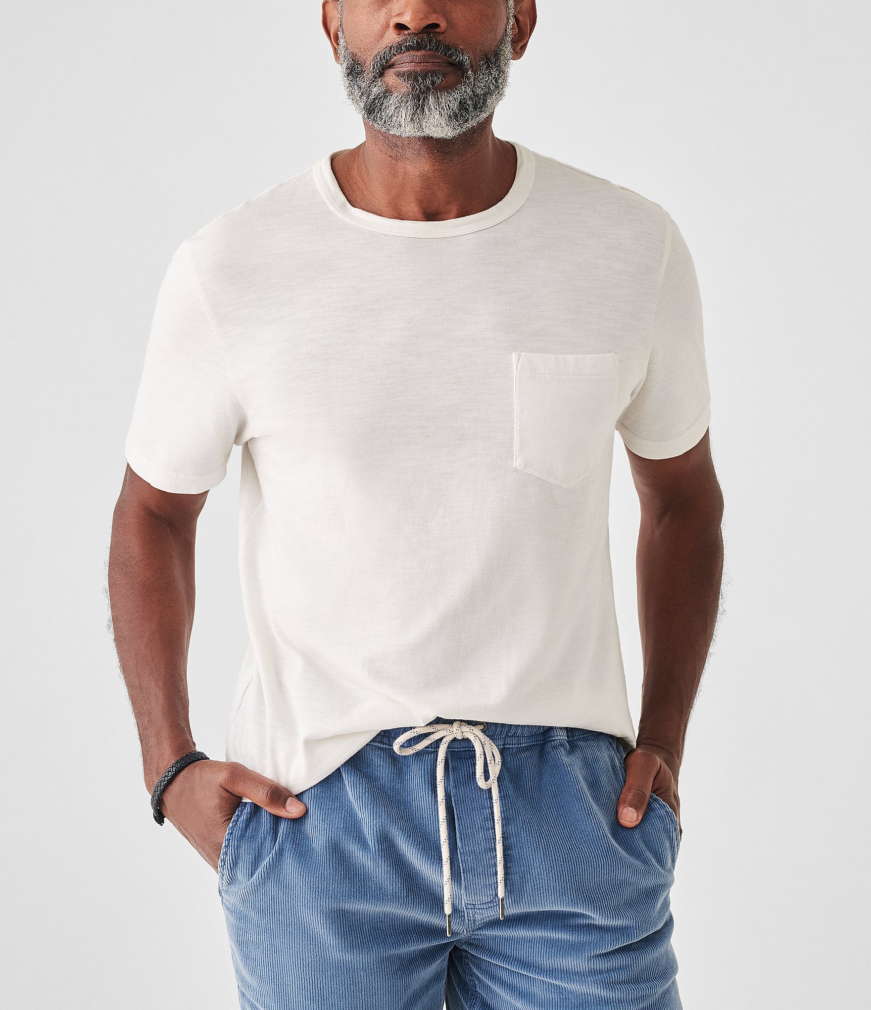 Faherty Sunwashed Pocket Short Sleeve T-Shirt