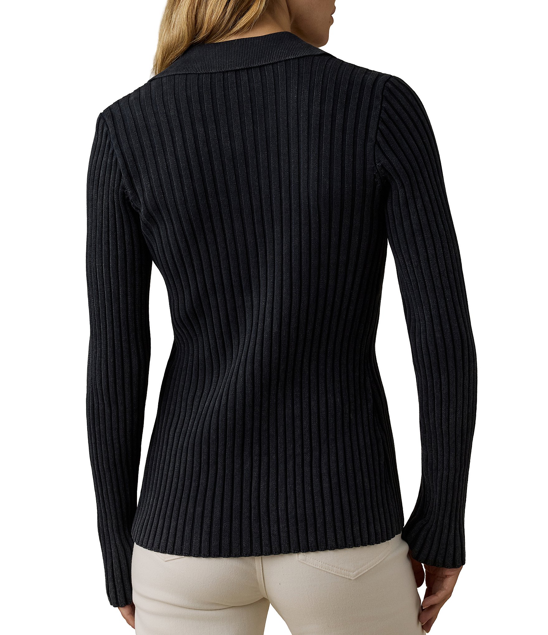 Faherty Sunwashed Ribbed Long Sleeve Cardigan