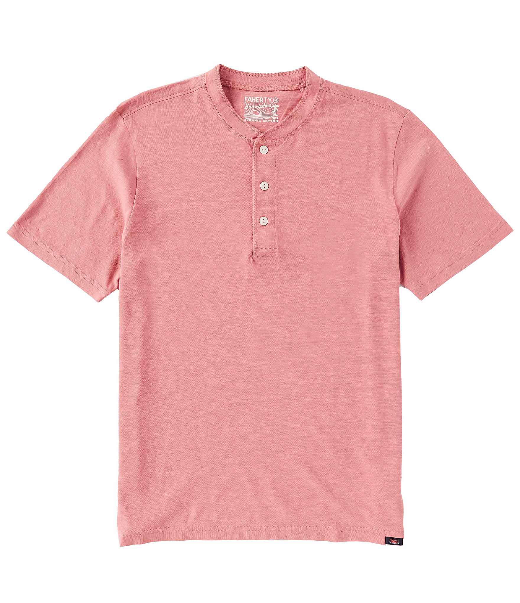 Faherty Sunwashed Short Sleeve Henley Shirt | Dillard's