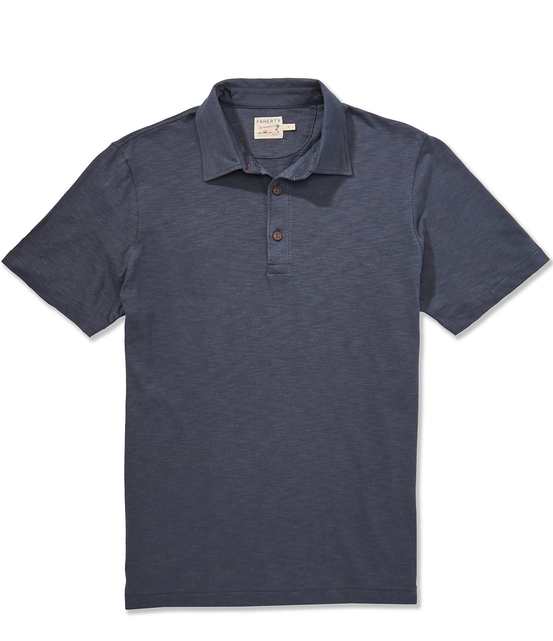 Faherty Sunwashed Short Sleeve Polo Shirt