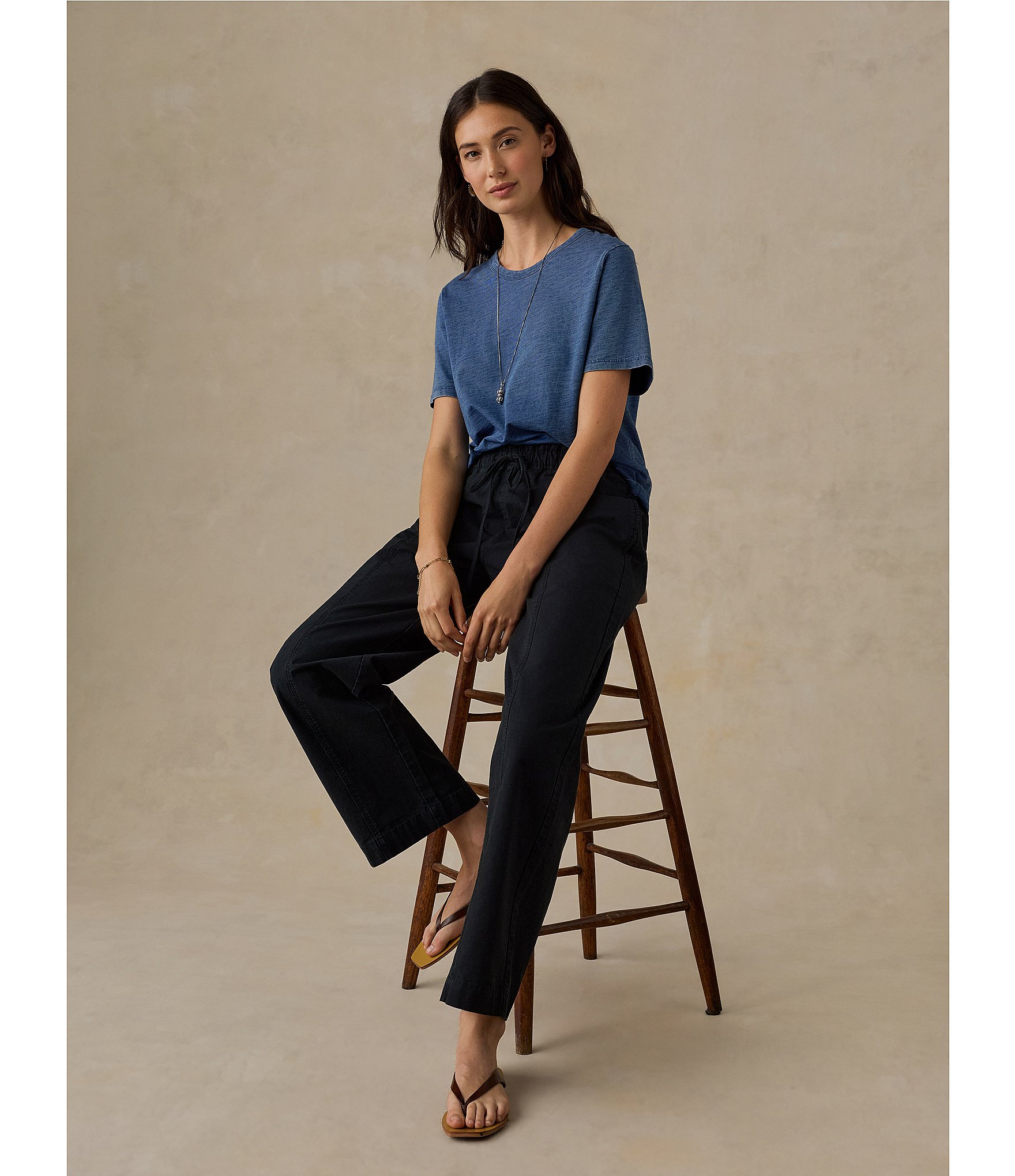 Faherty Twill Drawstring Pants