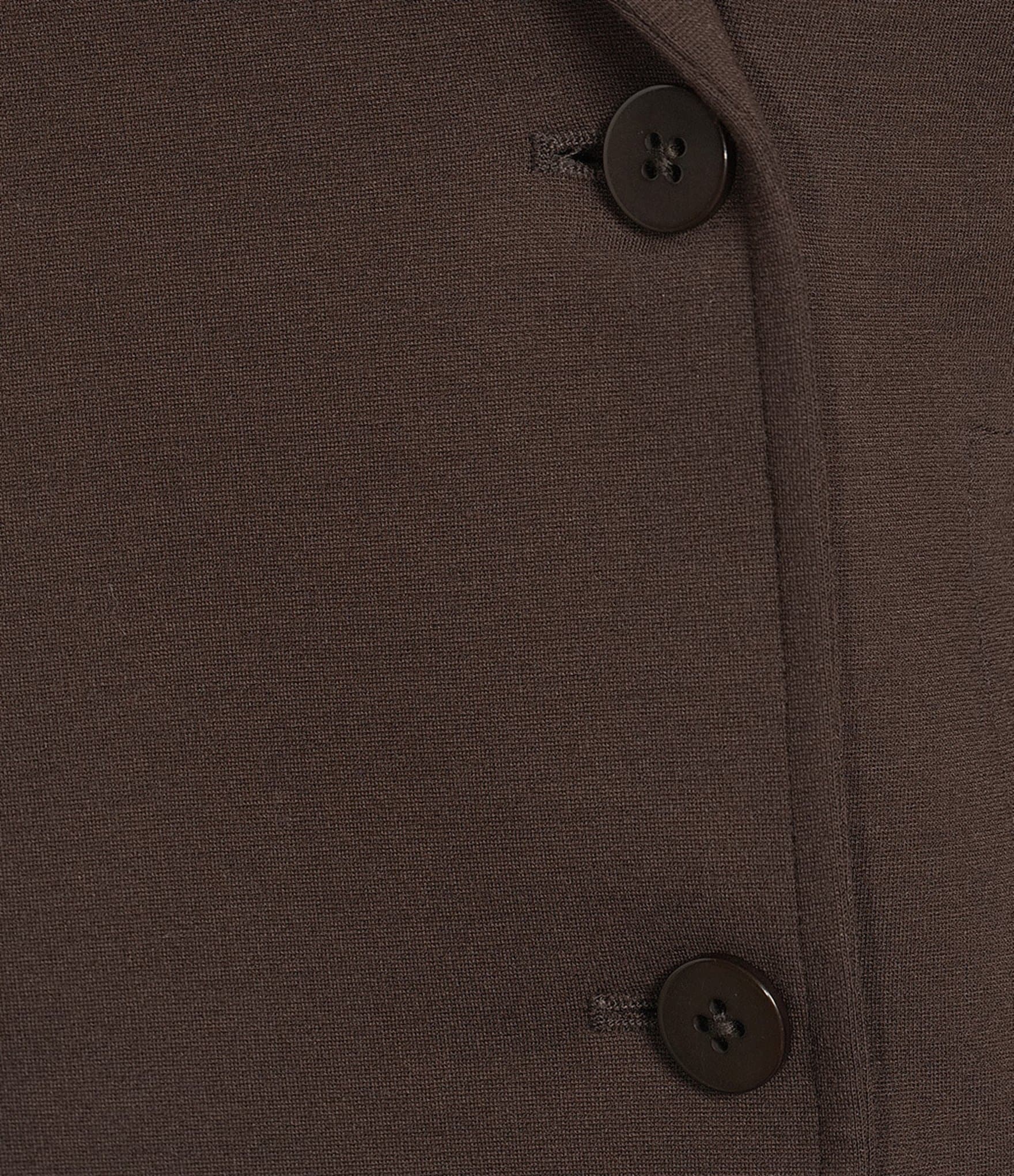 Feather Gray Knit Double Breasted Notch Lapel Long Sleeve Button Front Blazer