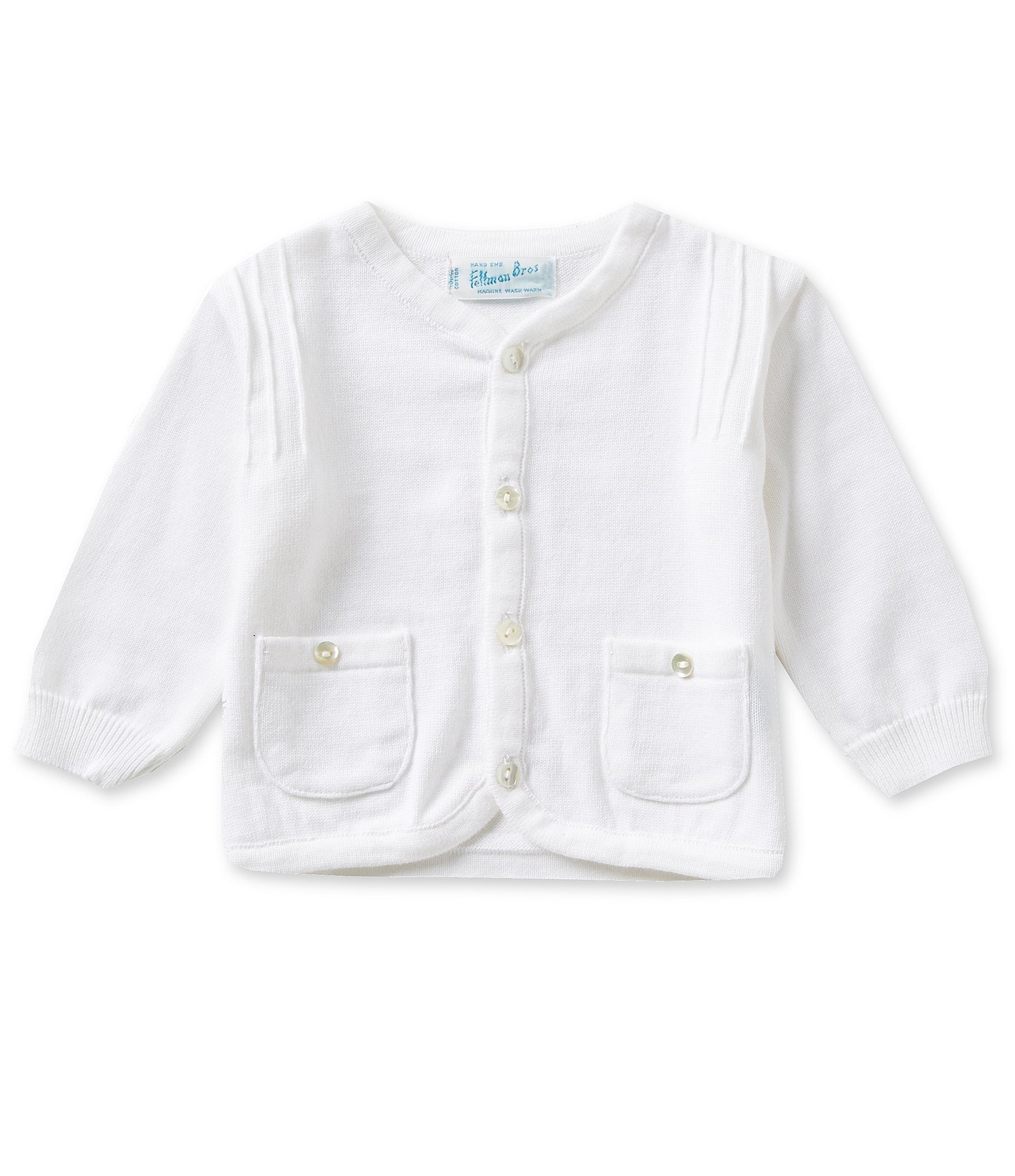 Feltman Brothers Baby Boys Newborn Knit Pocket Cardigan