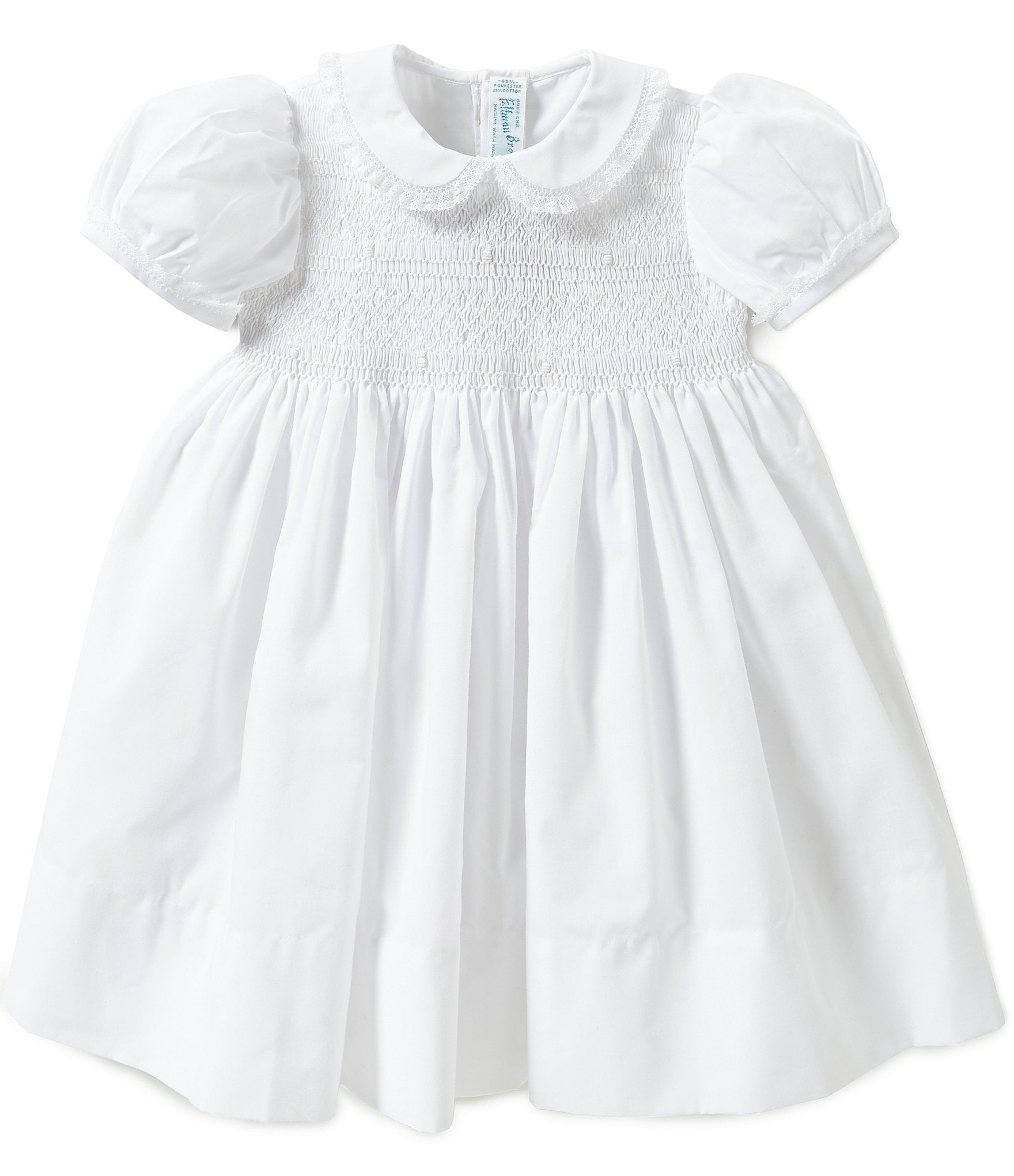Feltman Brothers Baby Girls 12-24 Months Smocked Lace-Detailed Dress ...