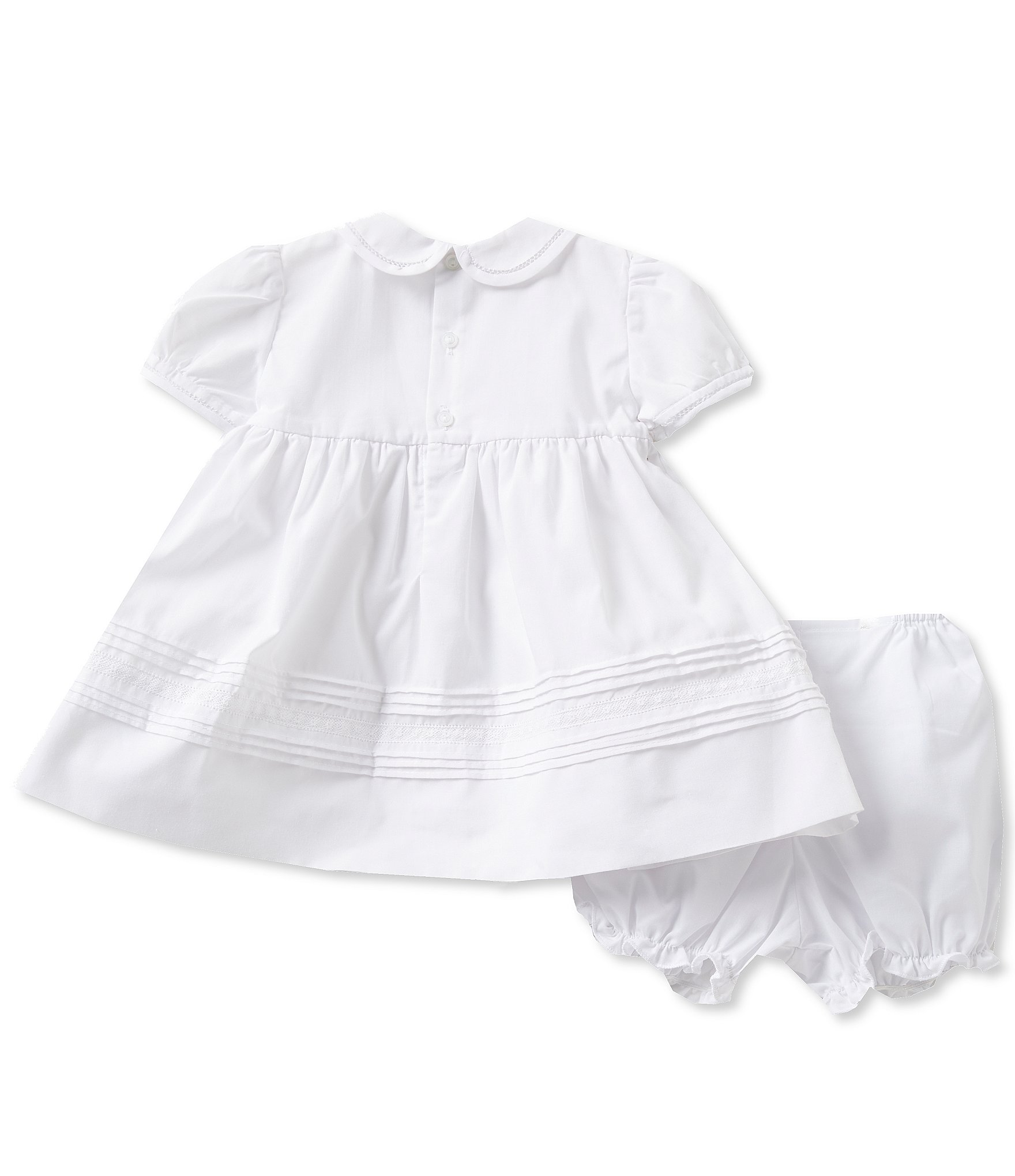 Feltman Brothers Baby Girls 3-9 Months Pintuck and Lace Dress