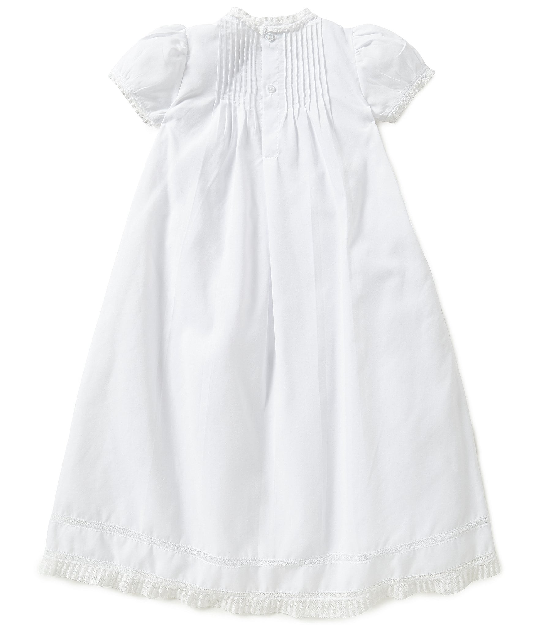 Feltman Brothers Baby Girls Newborn-3 Months Lace Detailed Christening Gown And Hat Set