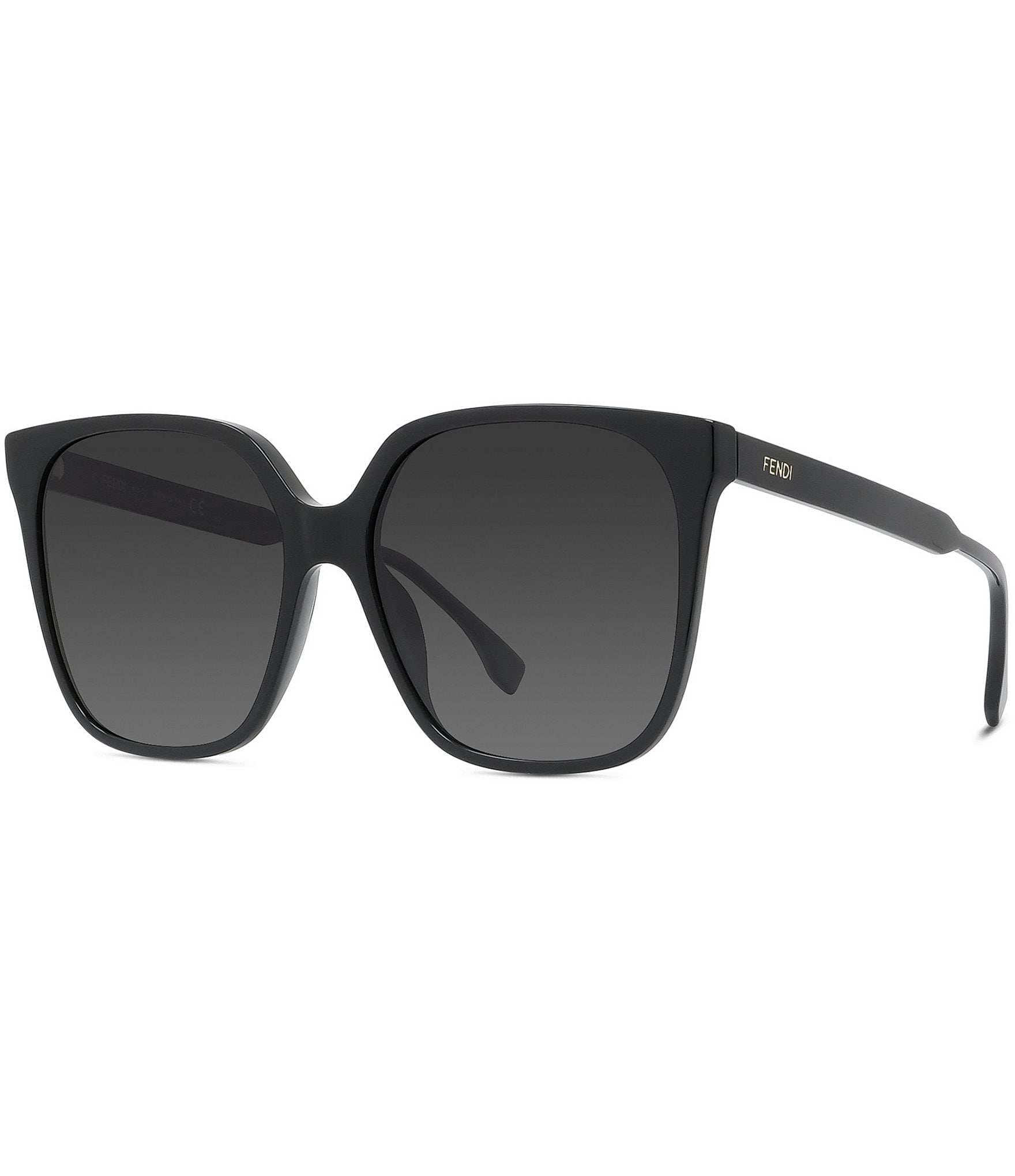 Fendi Fine Square Sunglasses in Black - Fendi