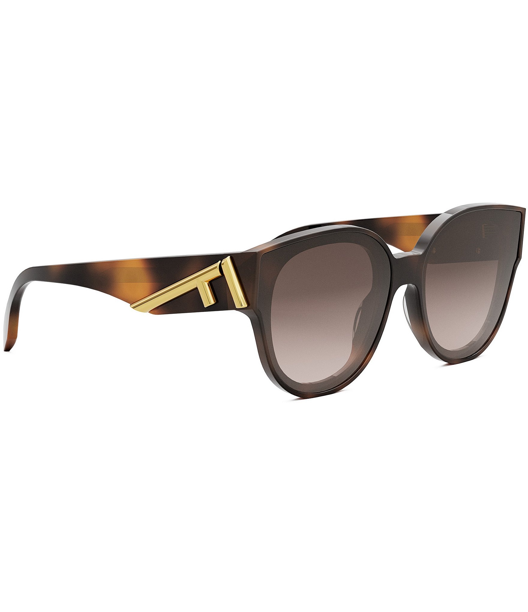 FENDI Women's FENDI First 63mm Havana Round Sunglasses