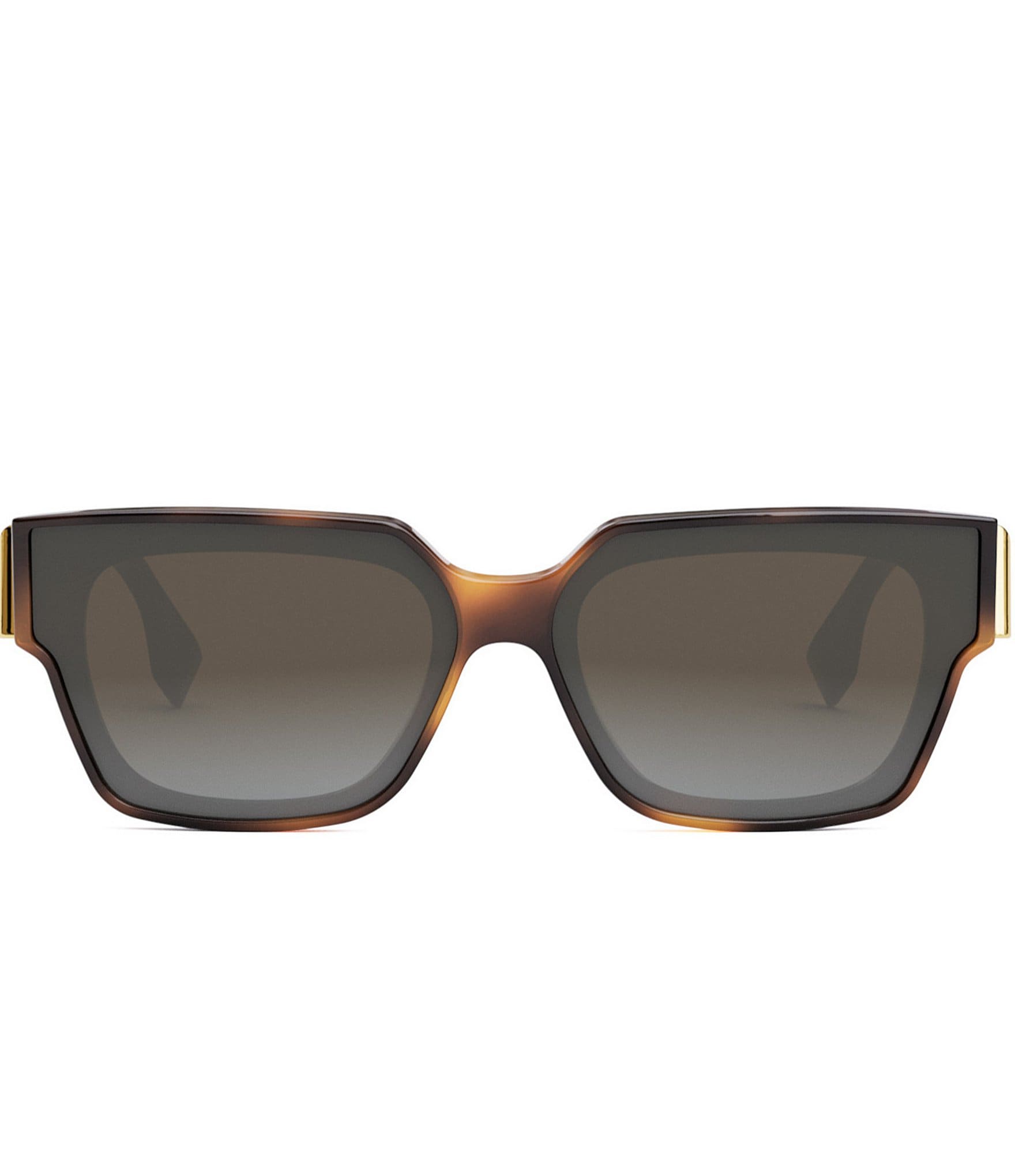 FENDI Women's FENDI First 63mm Rectangle Havana Sunglasses