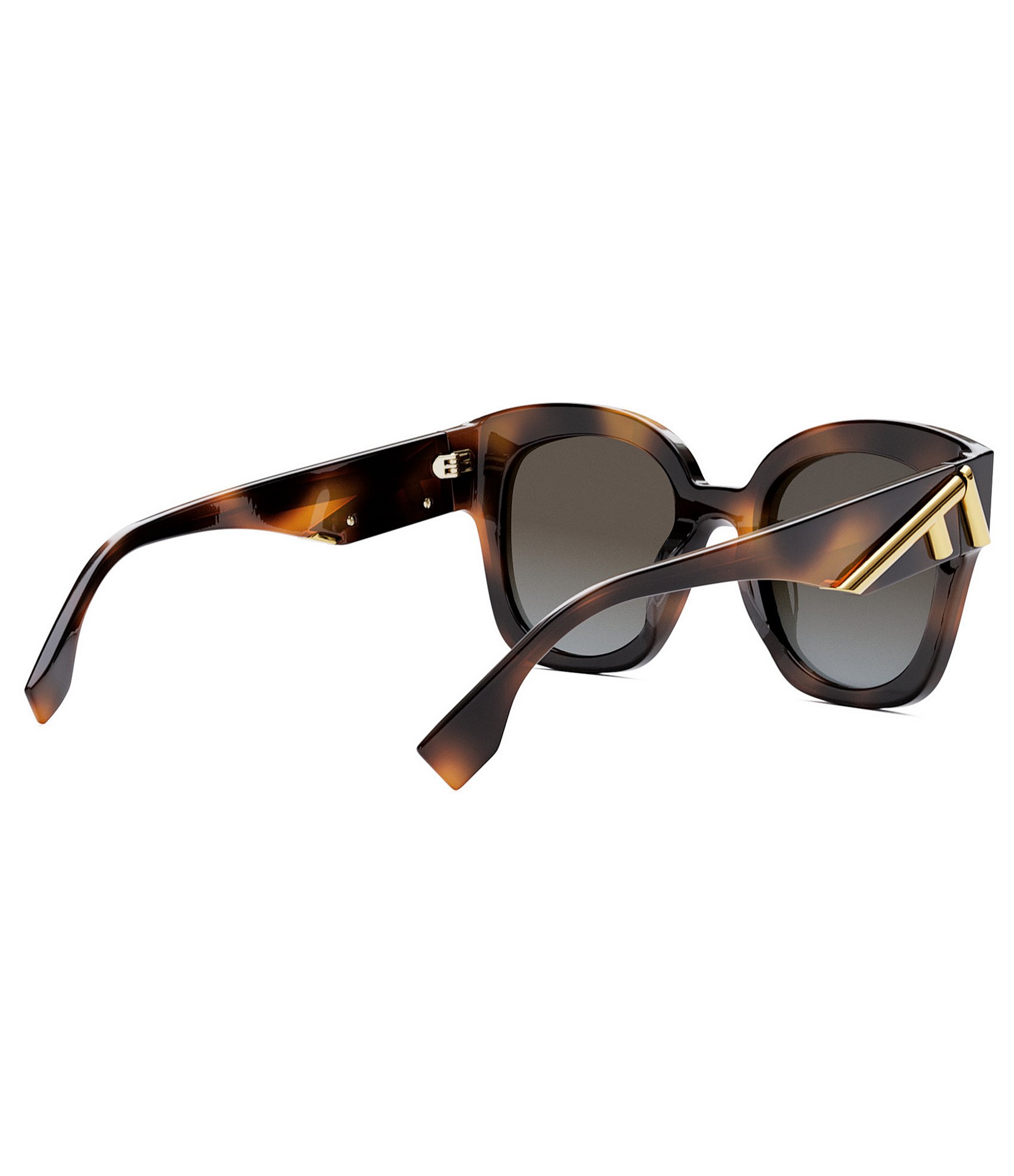 FENDI Women's FENDI First 63mm Square Havana Sunglasses