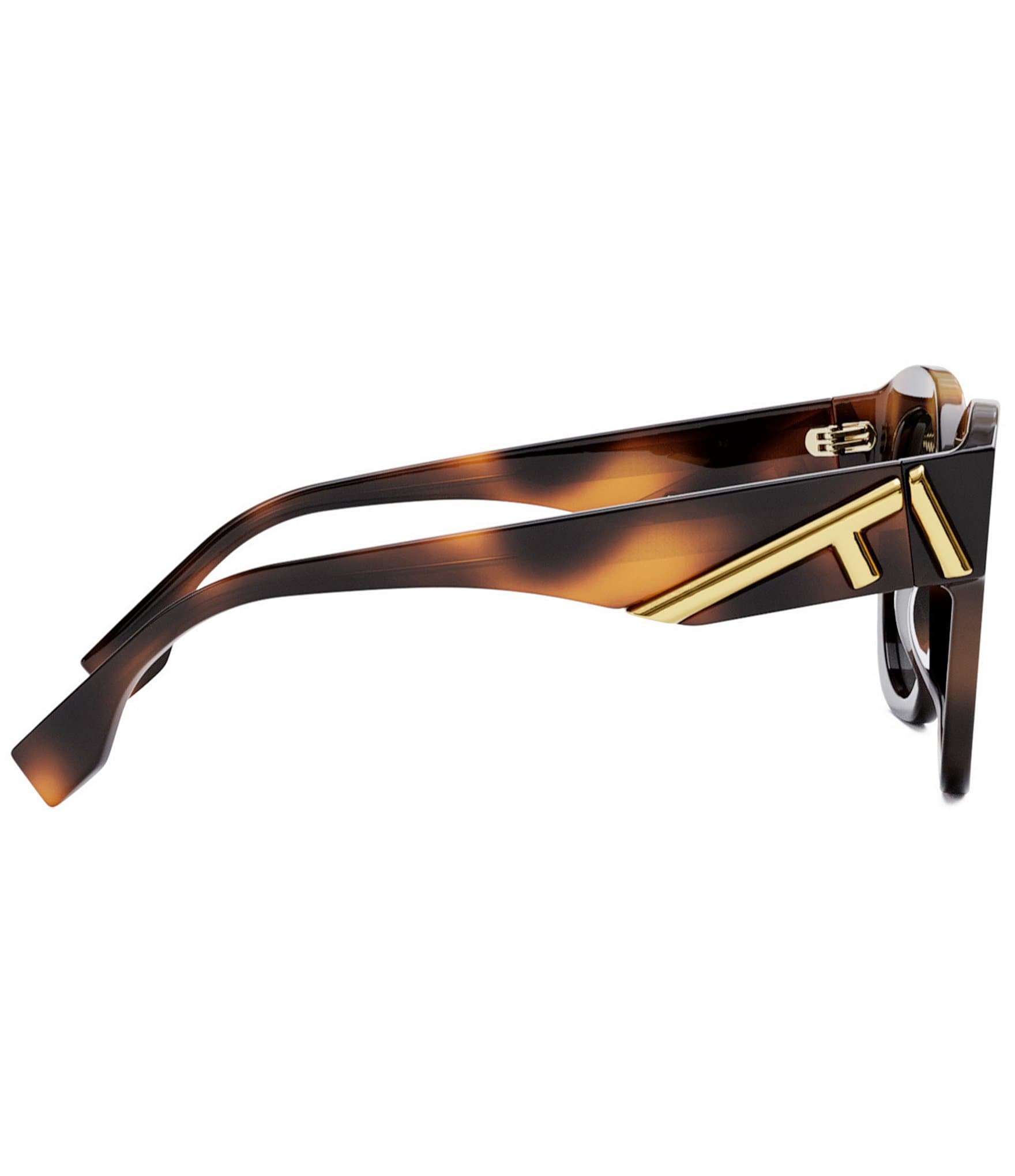 FENDI Women's FENDI First 63mm Square Havana Sunglasses