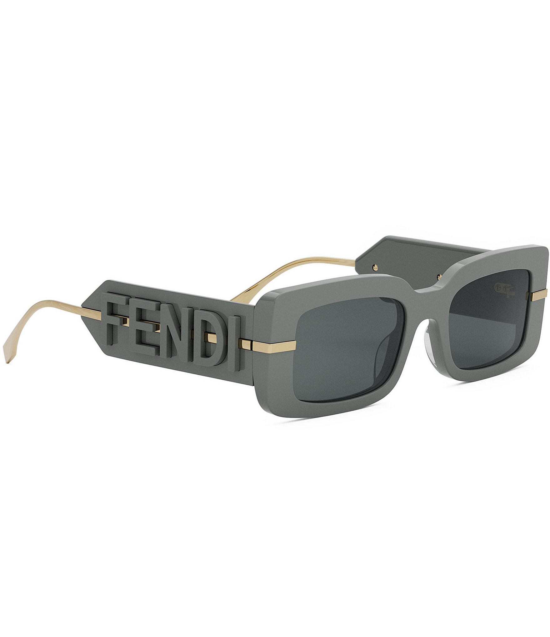 FENDI Women's Fendigraphy 51mm Rectangle Sunglasses