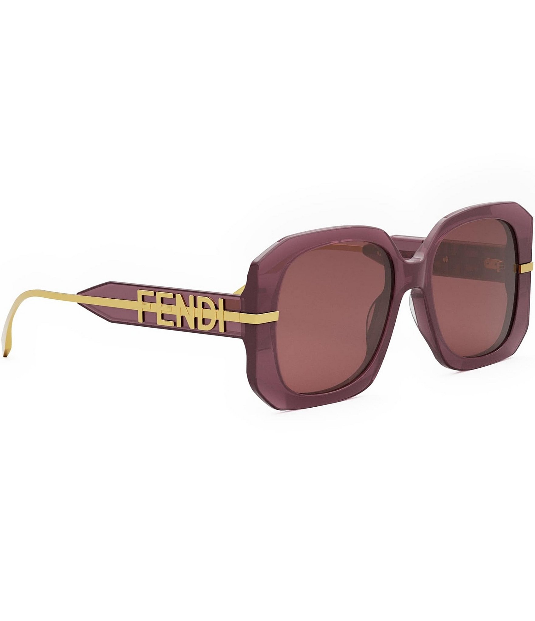 FENDI Women's Fendigraphy 55mm Geometric Oversized Sunglasses