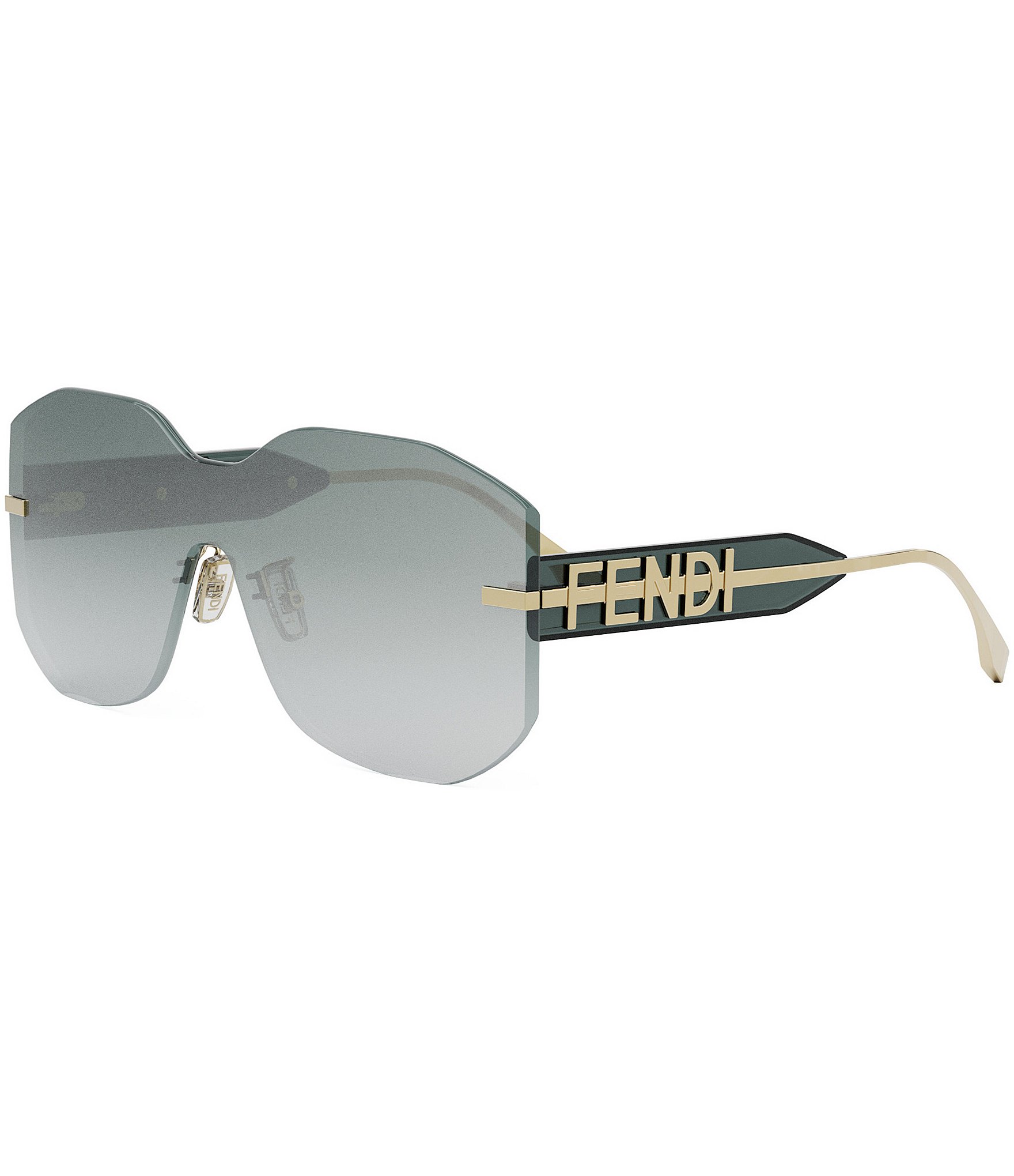 FENDI Women's Fendigraphy Geometric Gradient 99mm Shield Sunglasses ...