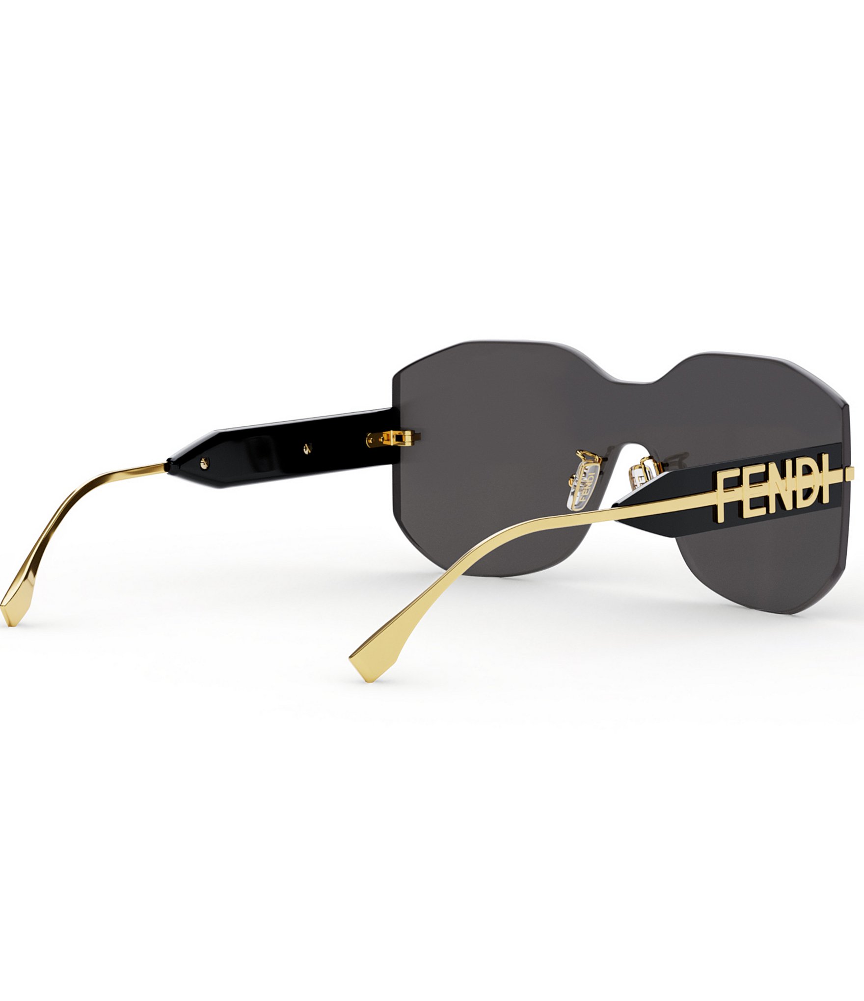 FENDI Women's Fendigraphy Geometric 99mm Shield Sunglasses